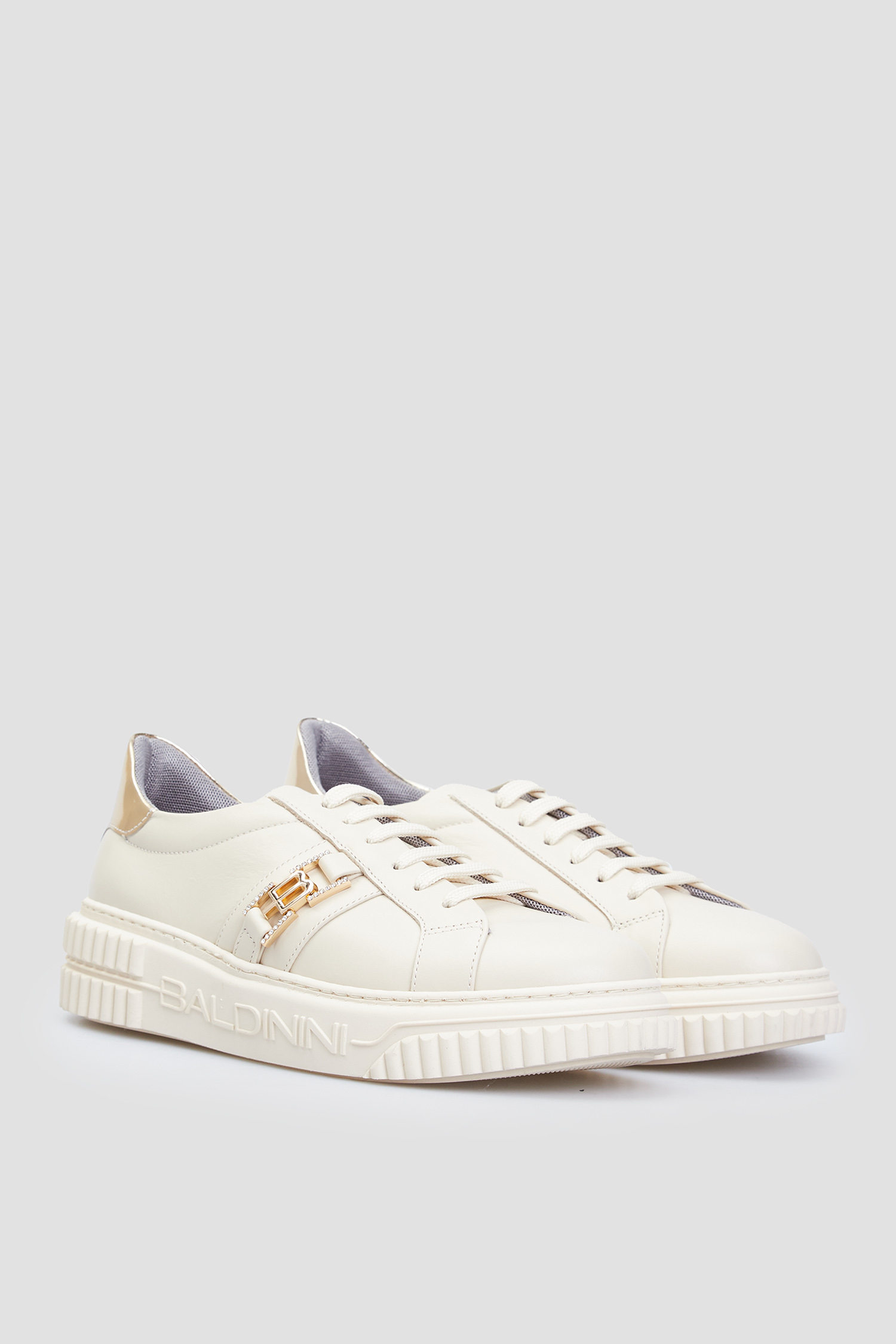 Жіночі бежеві шкіряні снікерси BALDININI D5B392T1VISP;VAPL