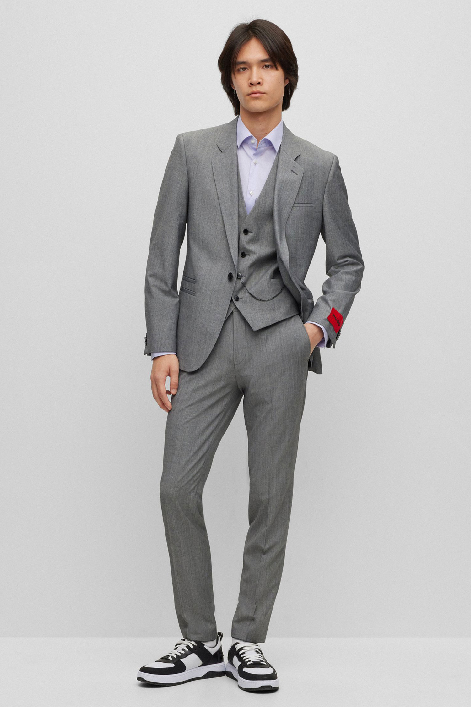 Чоловіча бузкова сорочка HUGO 50484023;535