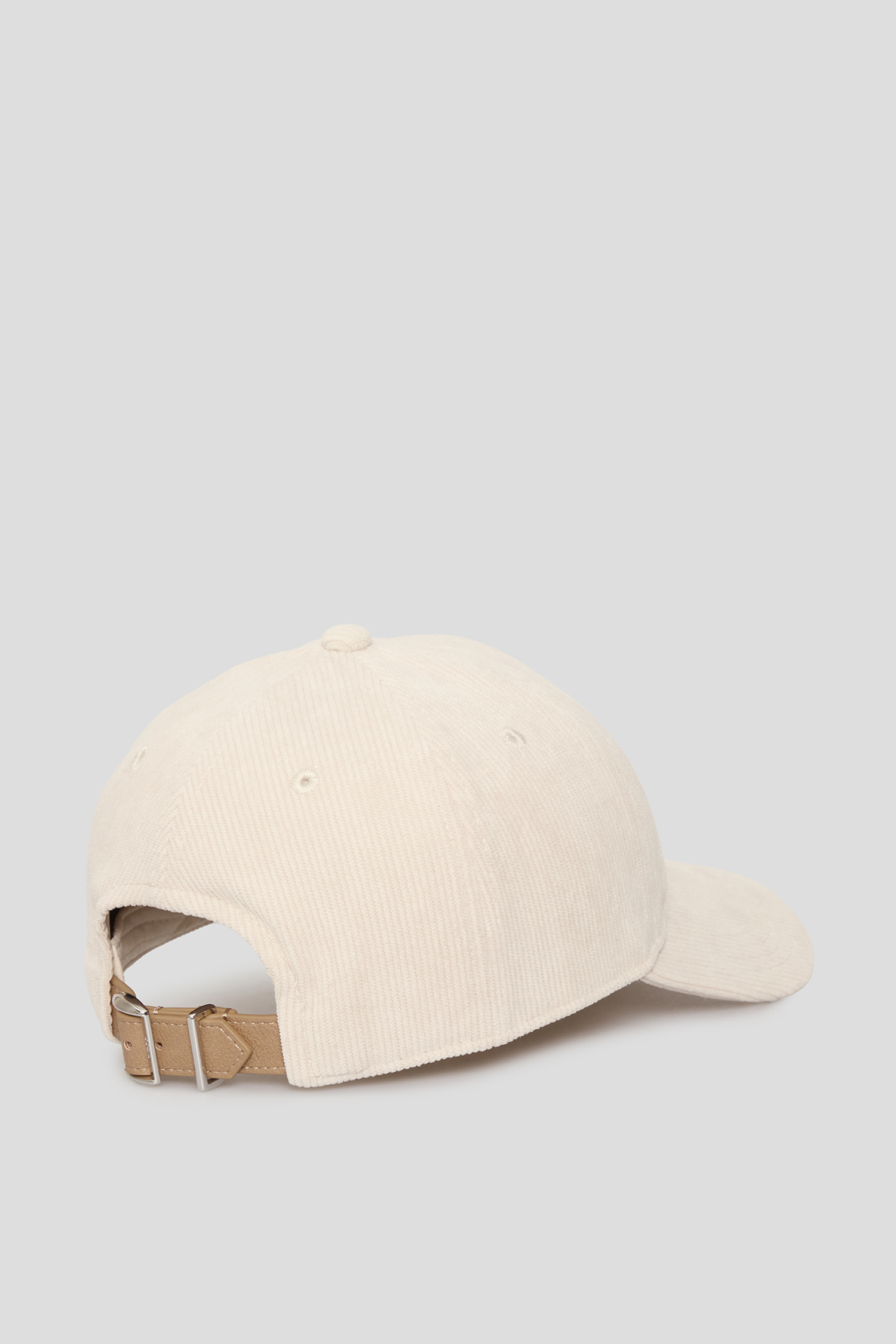 Женская бежевая вельветовая кепка BOSS 50544419;118