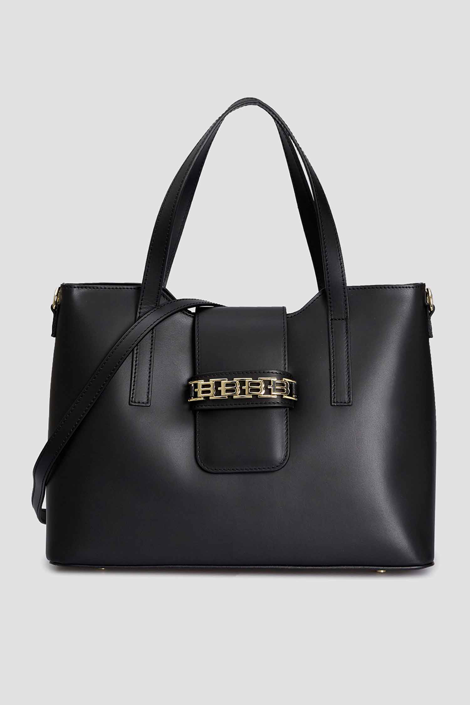 Женская черная кожаная сумка Baldinini B3B051XXVITE;0000