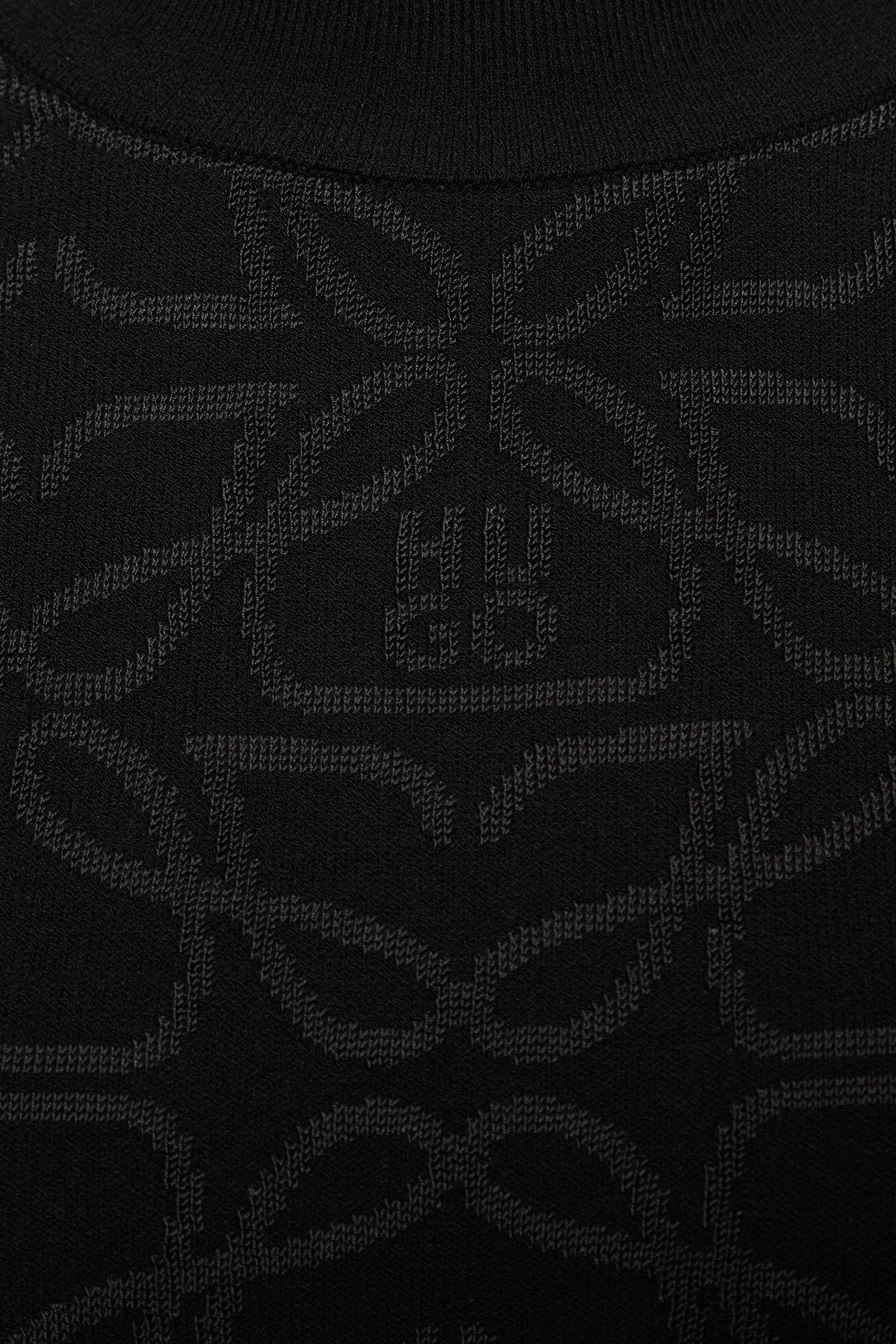 Женский черный джемпер с узором HUGO 50542604;968