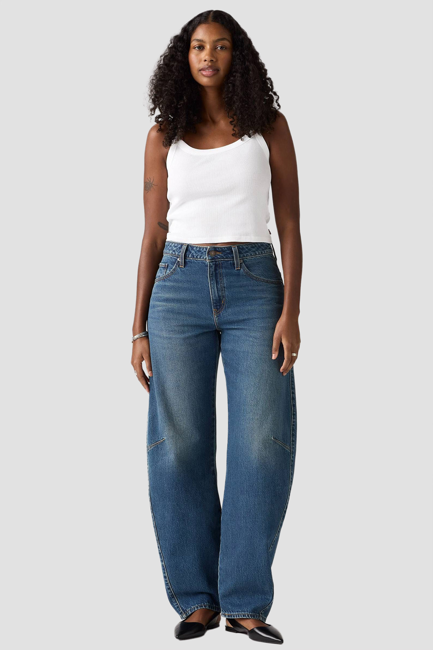 Женские синие джинсы Baggy Dad Barrel Levi’s® 0039A;0001