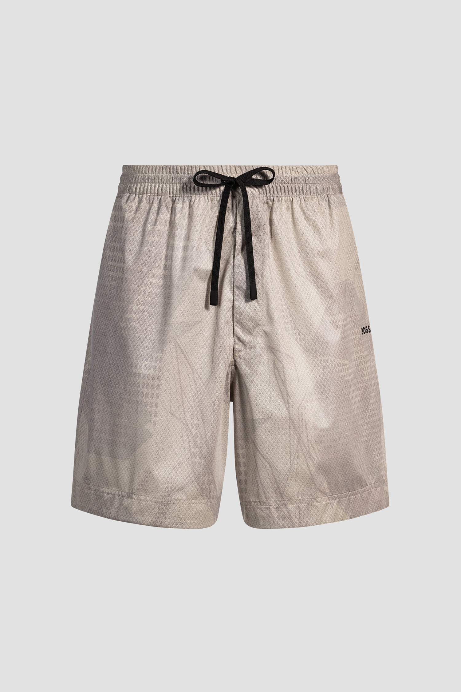 Мужские бежевые шорты с узором BOSS 50534382;284