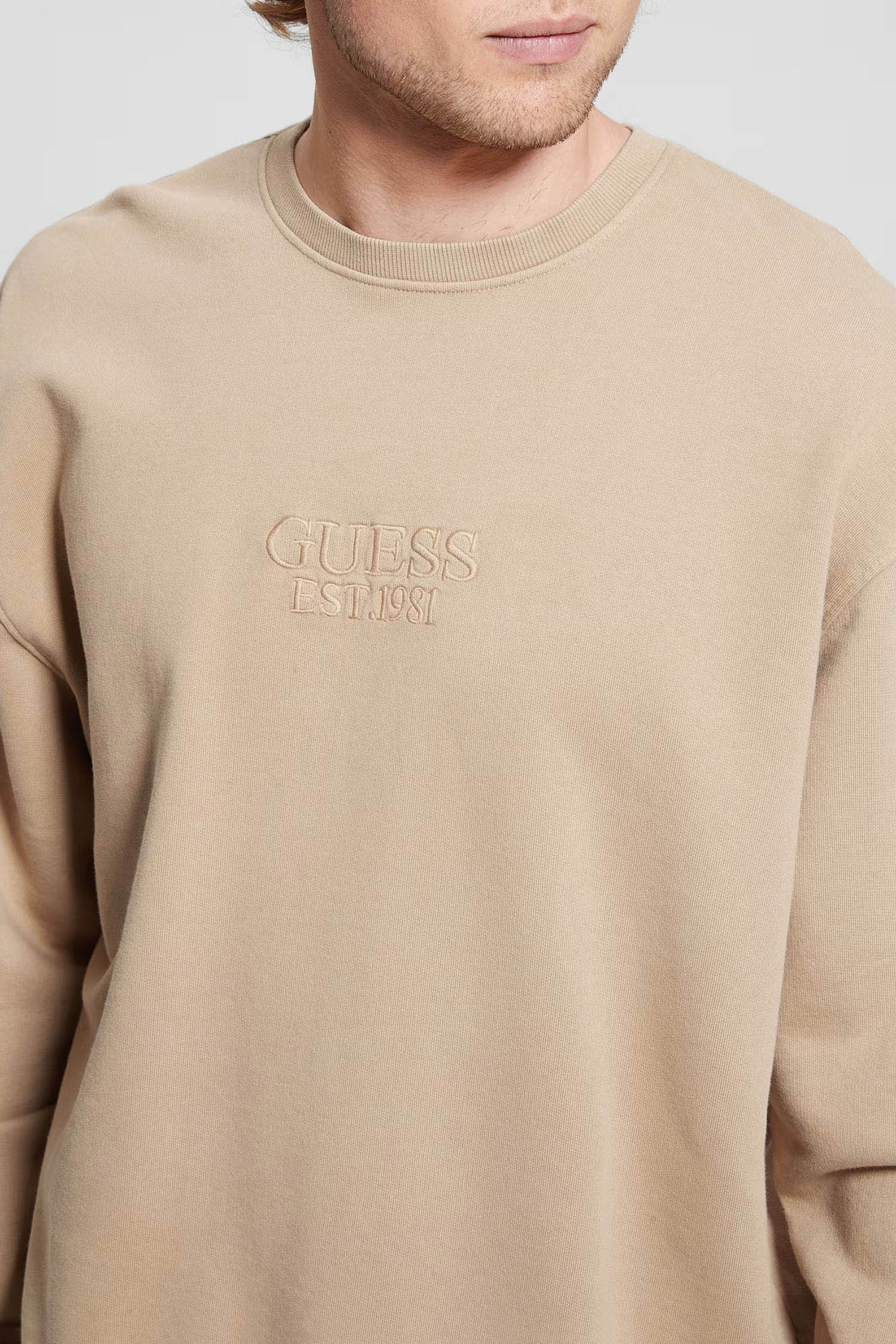 Чоловічий бежевий світшот Guess M4RQ22.K9YI1;F1AT