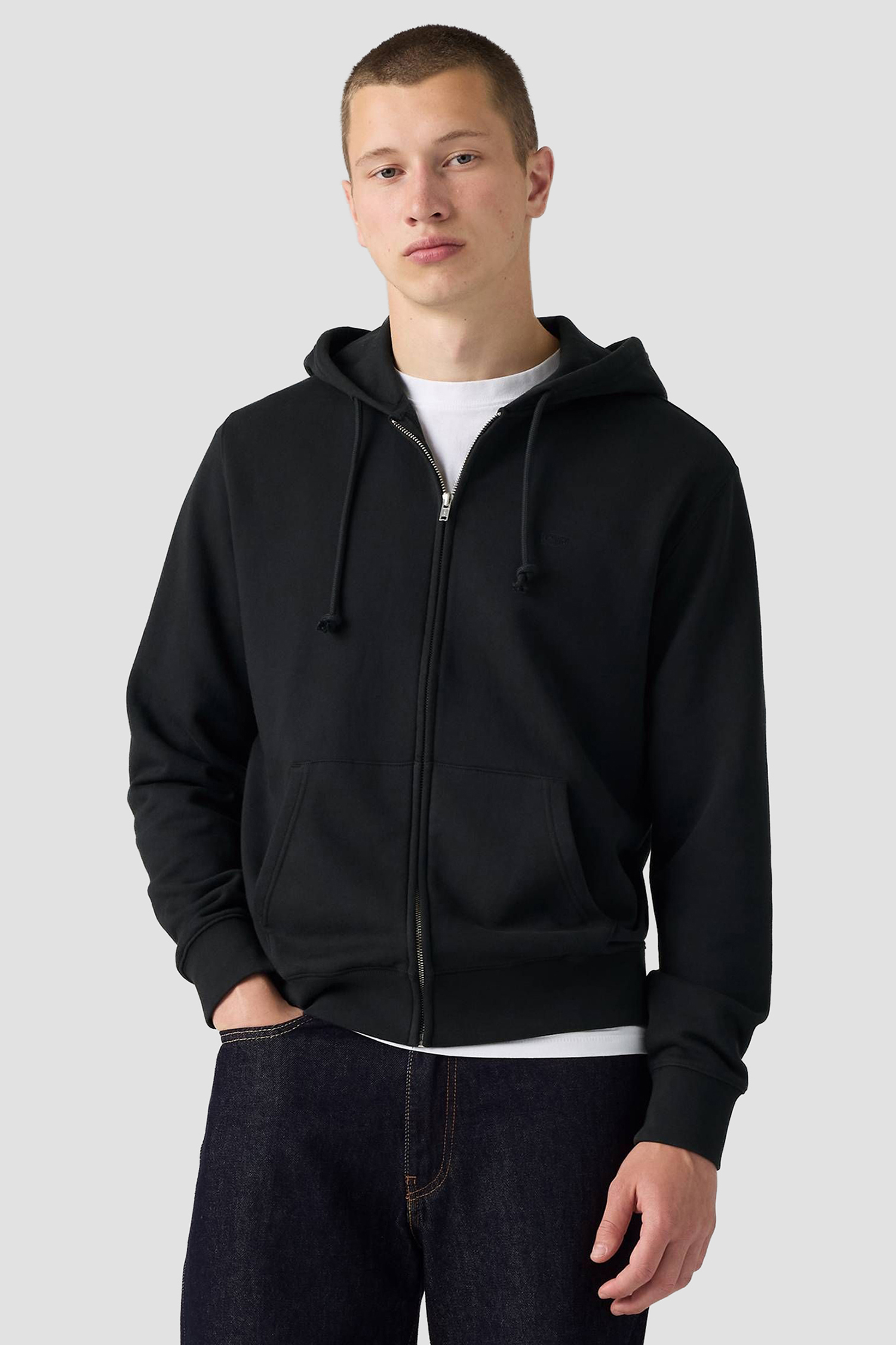 Мужская черная кофта на молнии Levi’s® 34584;0047