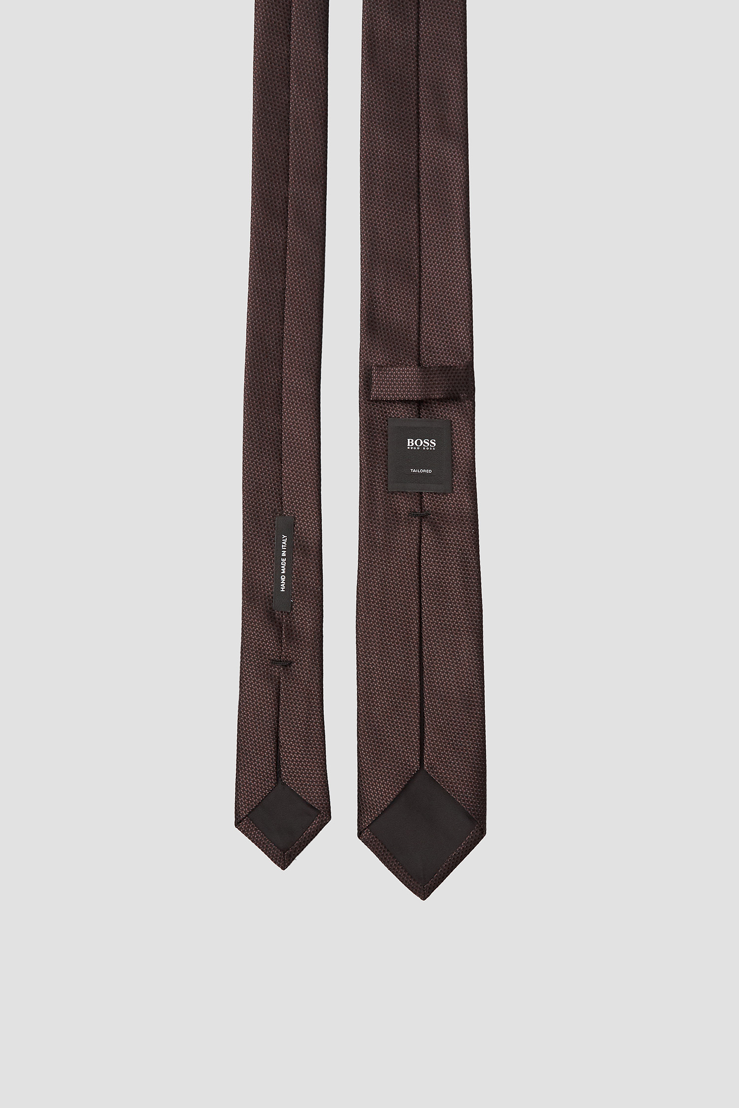 Мужской черный шелковый галстук с узором BOSS 50466836;503