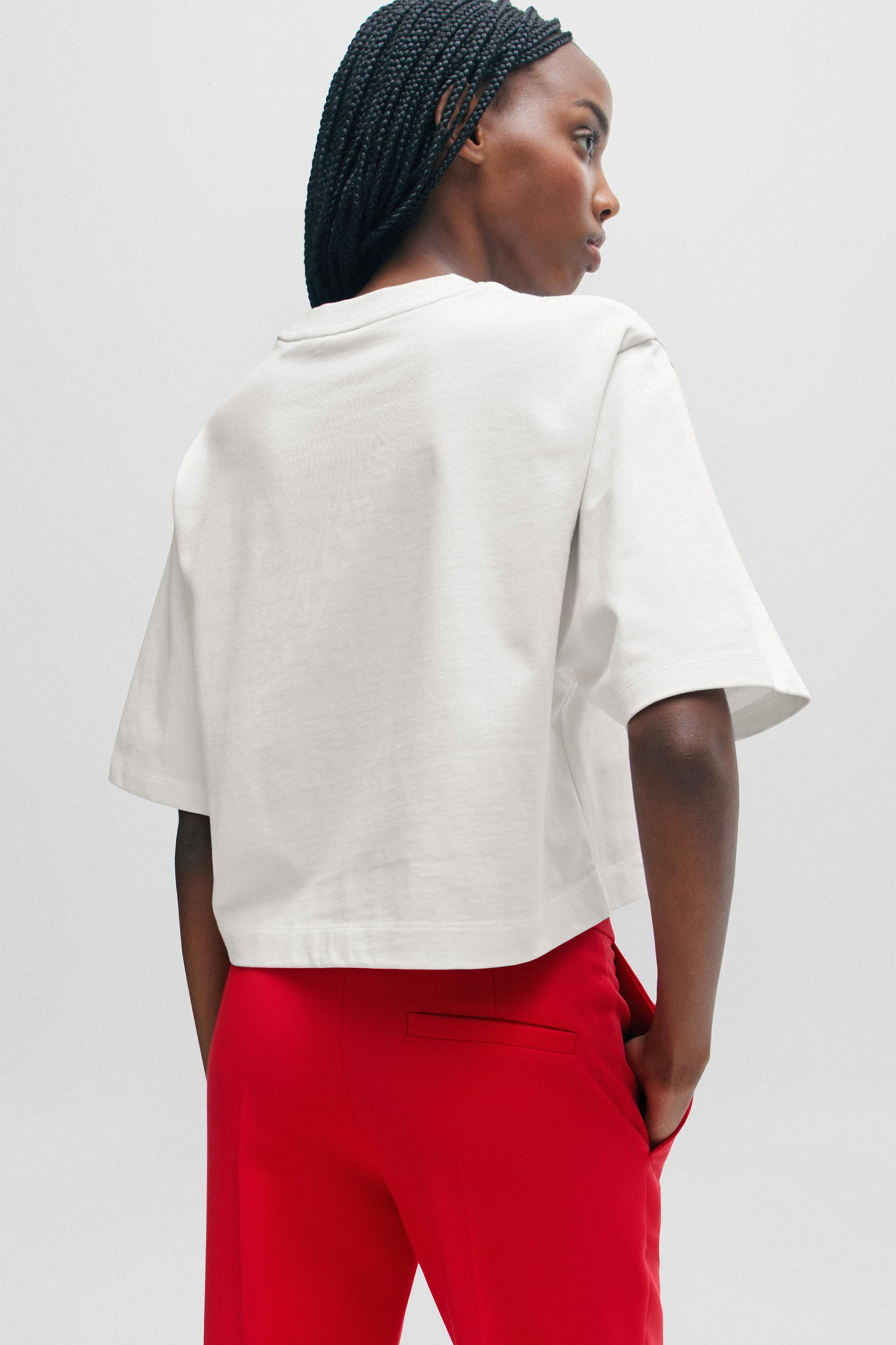 Жіноча біла футболка HUGO 50505022;102