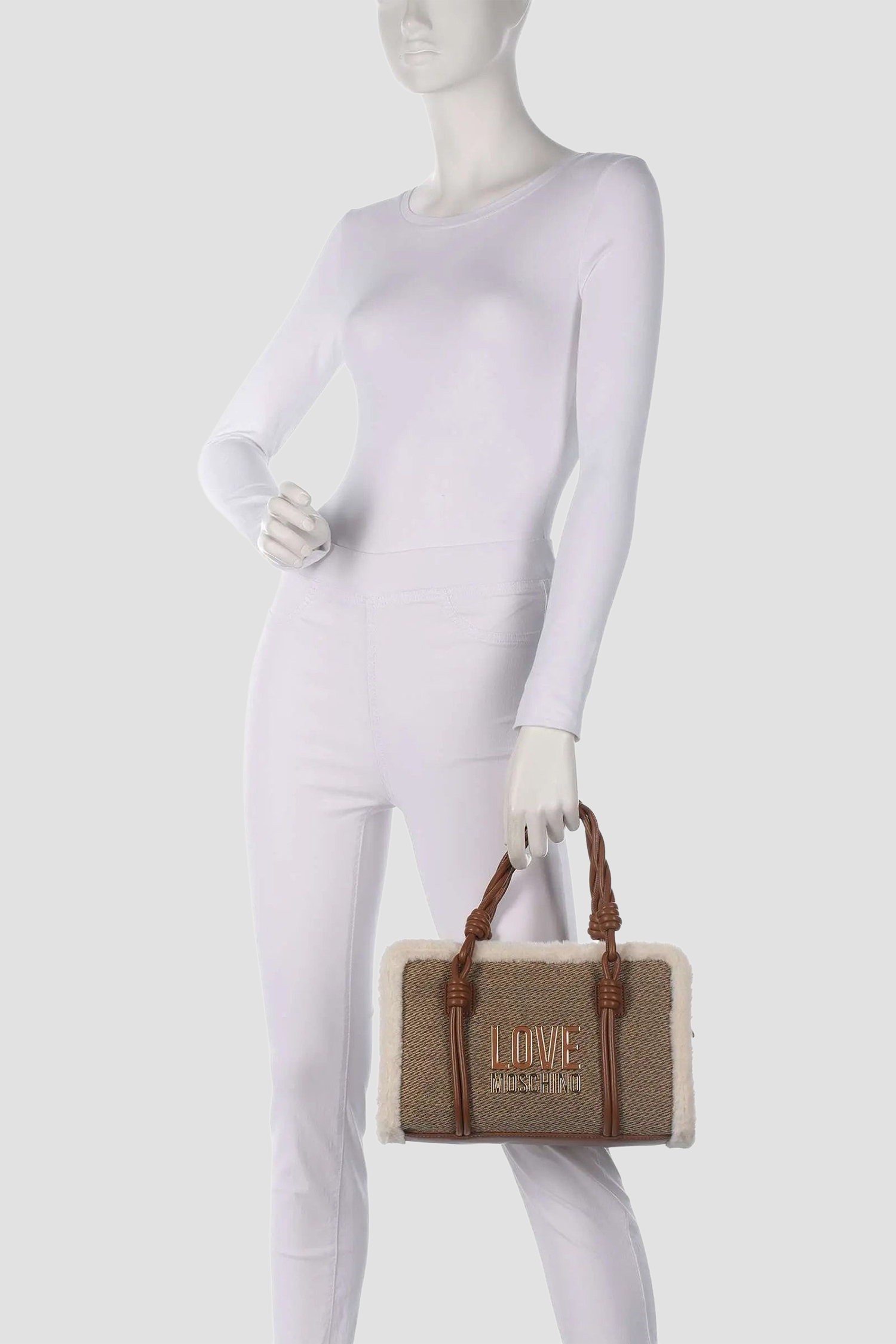 Женская бежевая сумка Moschino JC4387PP0N.KH1;20A