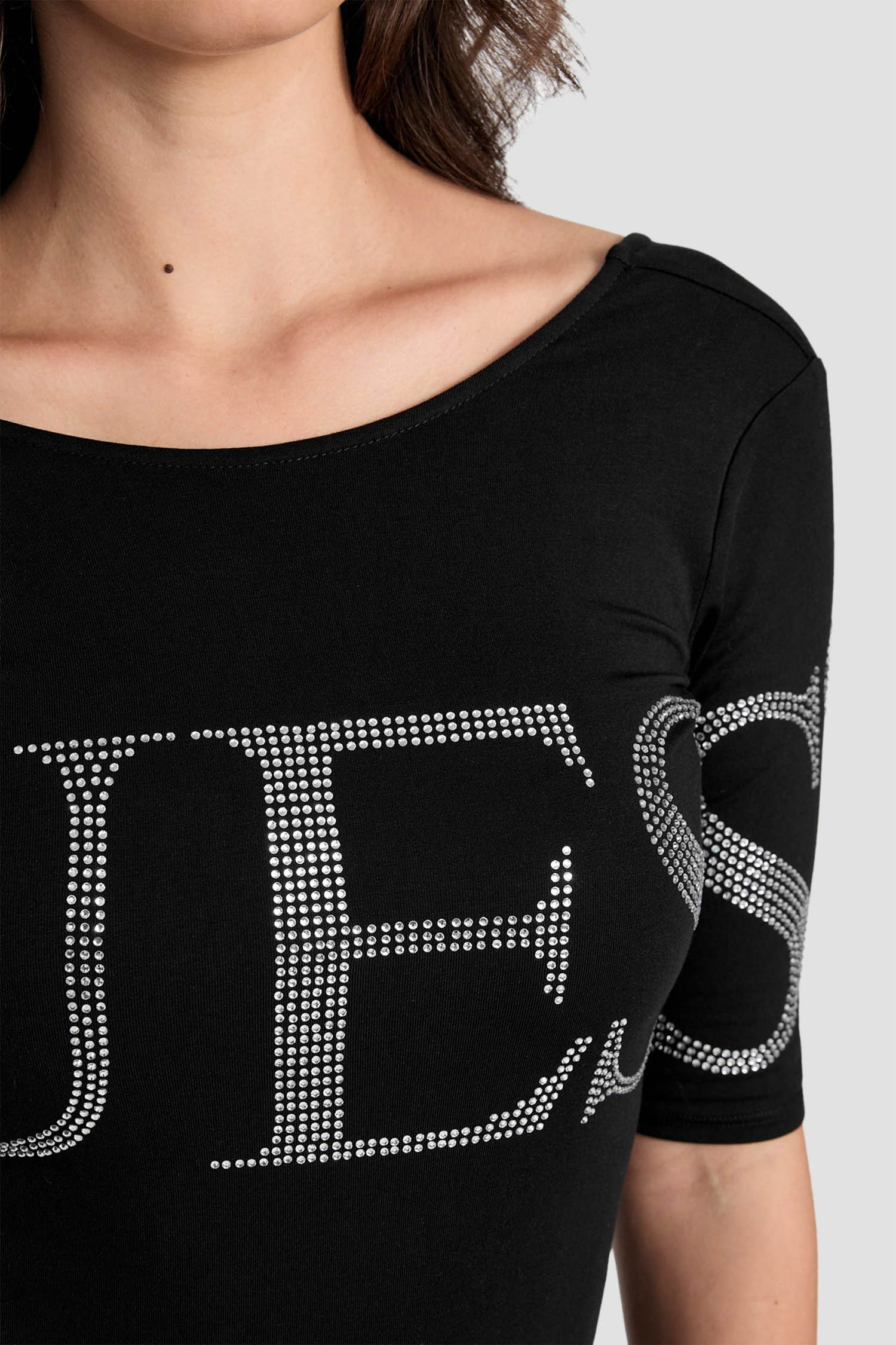 Жіноче чорне боді Guess W5YP57.K49A1;JBLK