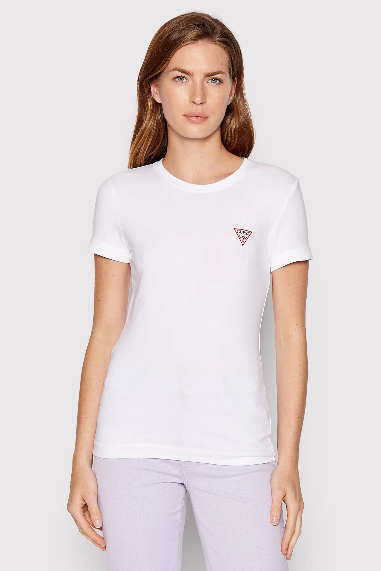 Жіноча біла футболка Guess W2YI44.J1311;G011