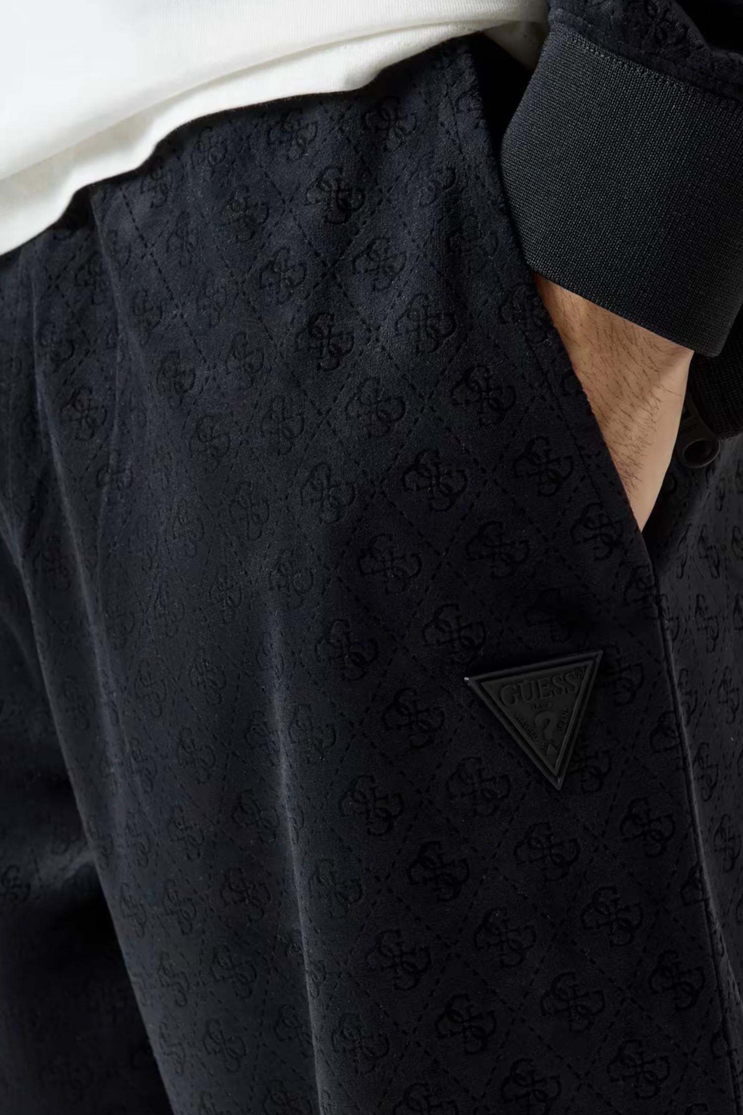 Чоловічі чорні спортивні штани з візерунком Guess Z6RB14.KD612;PJ69