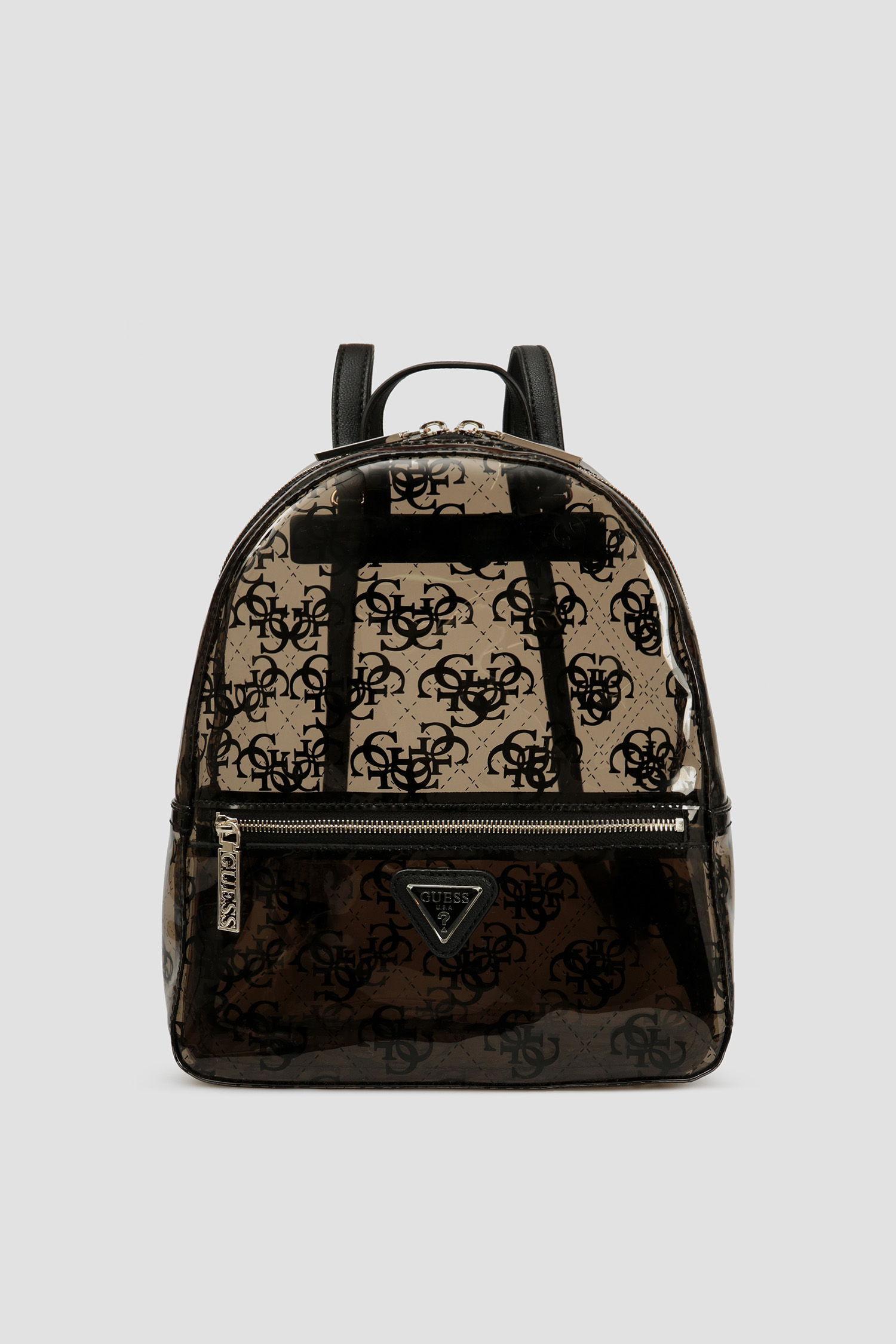 Женский черный рюкзак с узором Guess HWSG77.59330;BLA