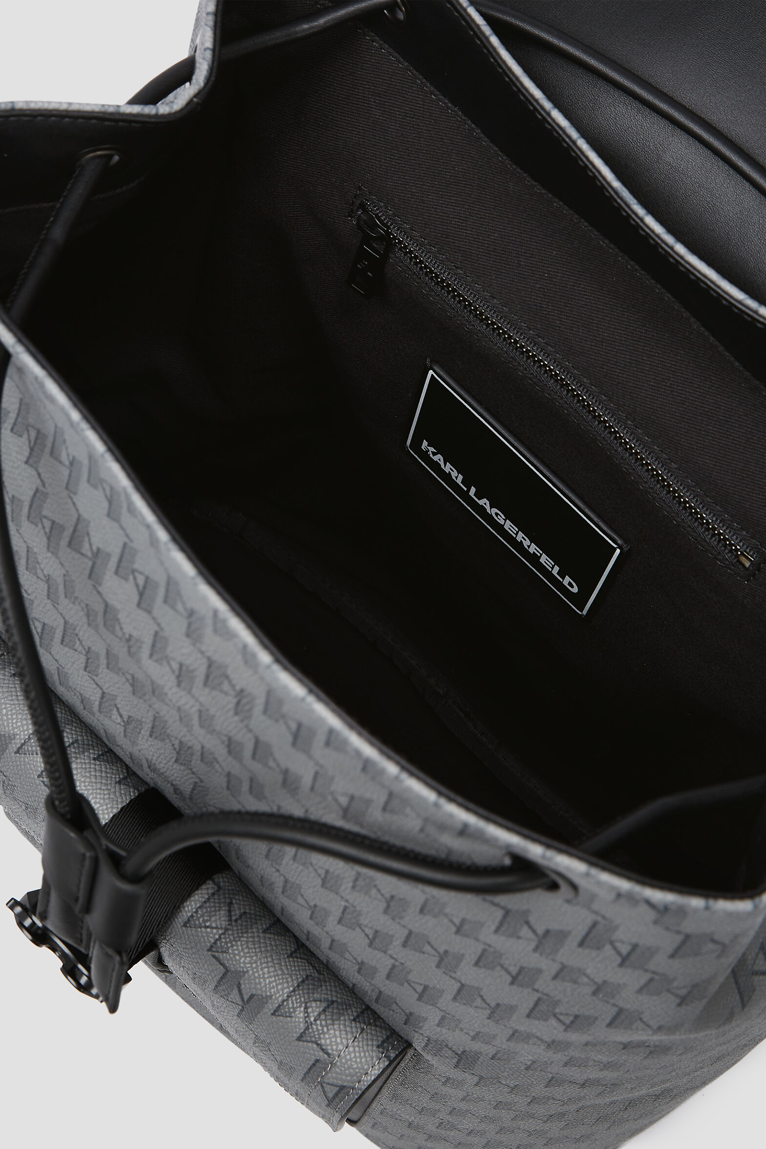 Мужской серый рюкзак с узором Karl Lagerfeld A2M30161;1LZ