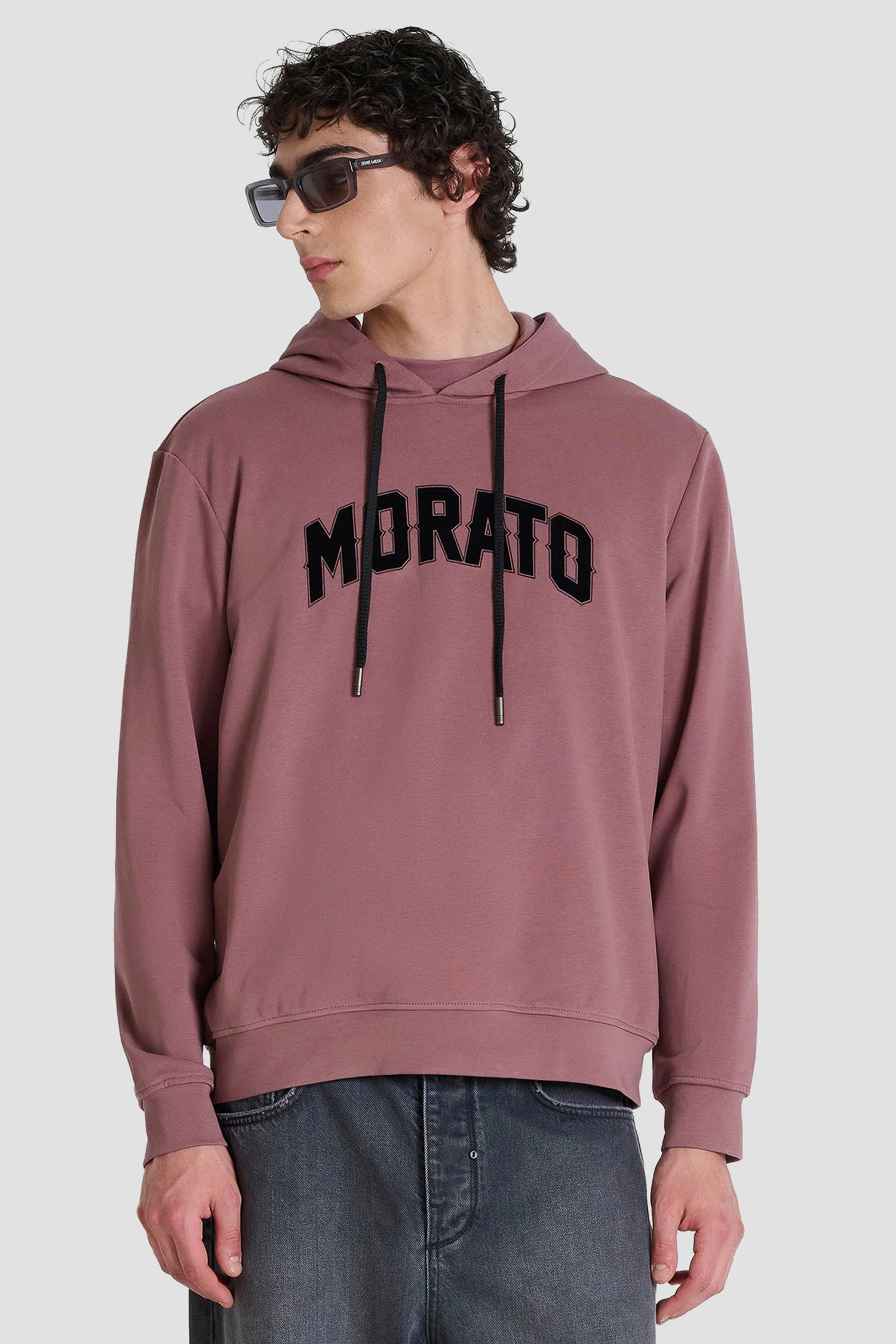 Мужское розовое худи Antony Morato MMFL01142.FA150222;5111