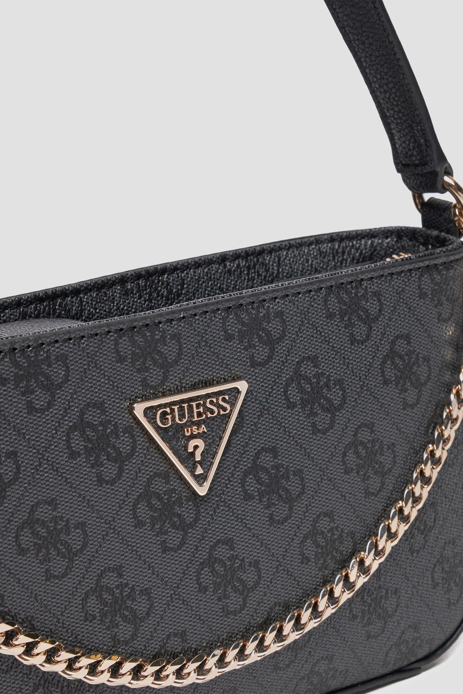 yuri チャコールグレーXS Женская темно-серая сумка с узором Guess HWBG78.79720;CLO