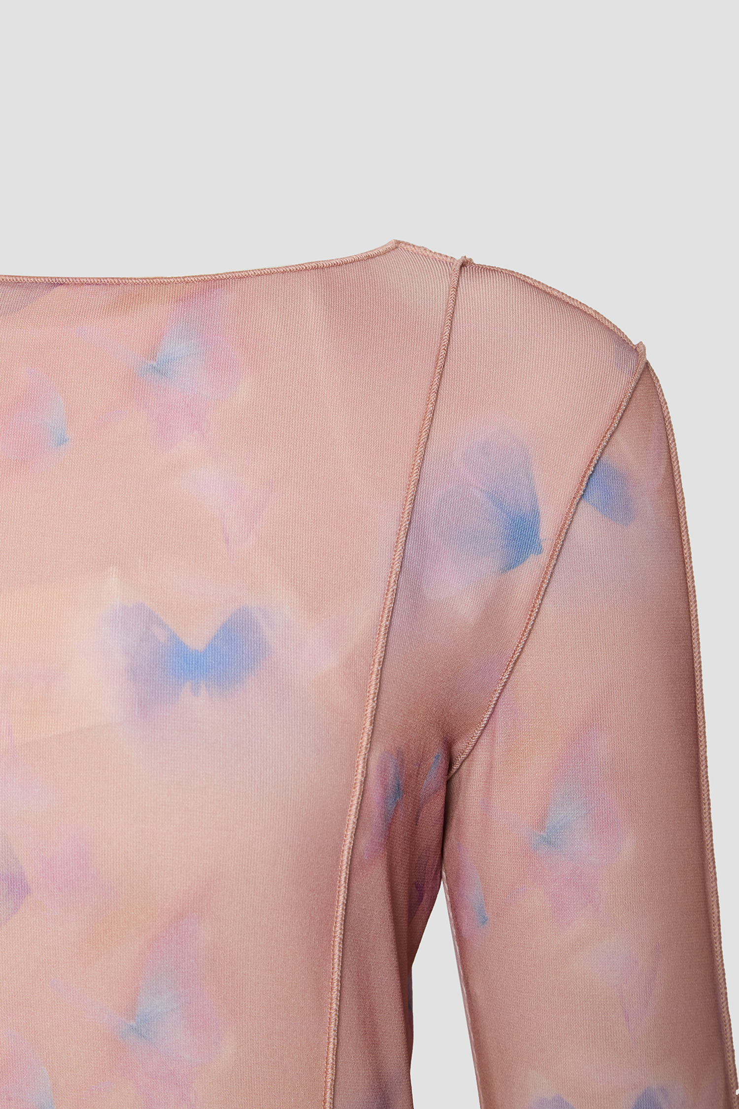 Женский бежевый лонгслив с узором HUGO 50530450;963