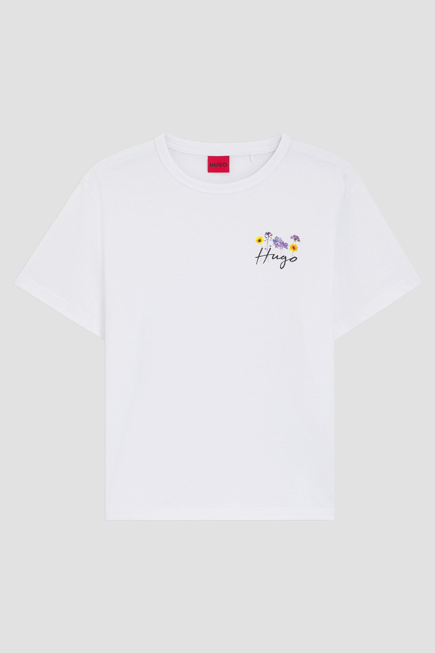 Женская белая футболка HUGO 50555813;100