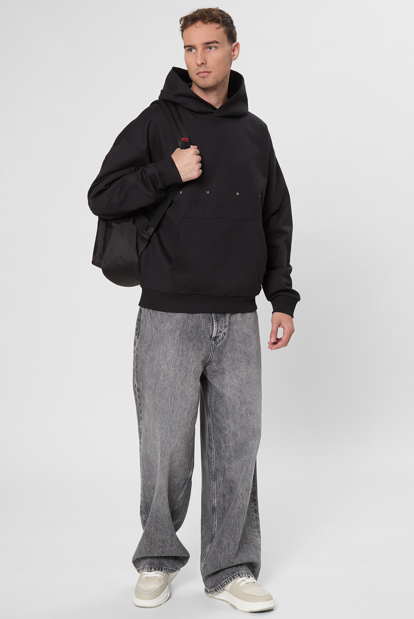 Мужское черное худи HUGO x Apoh HUGO 50545997;001