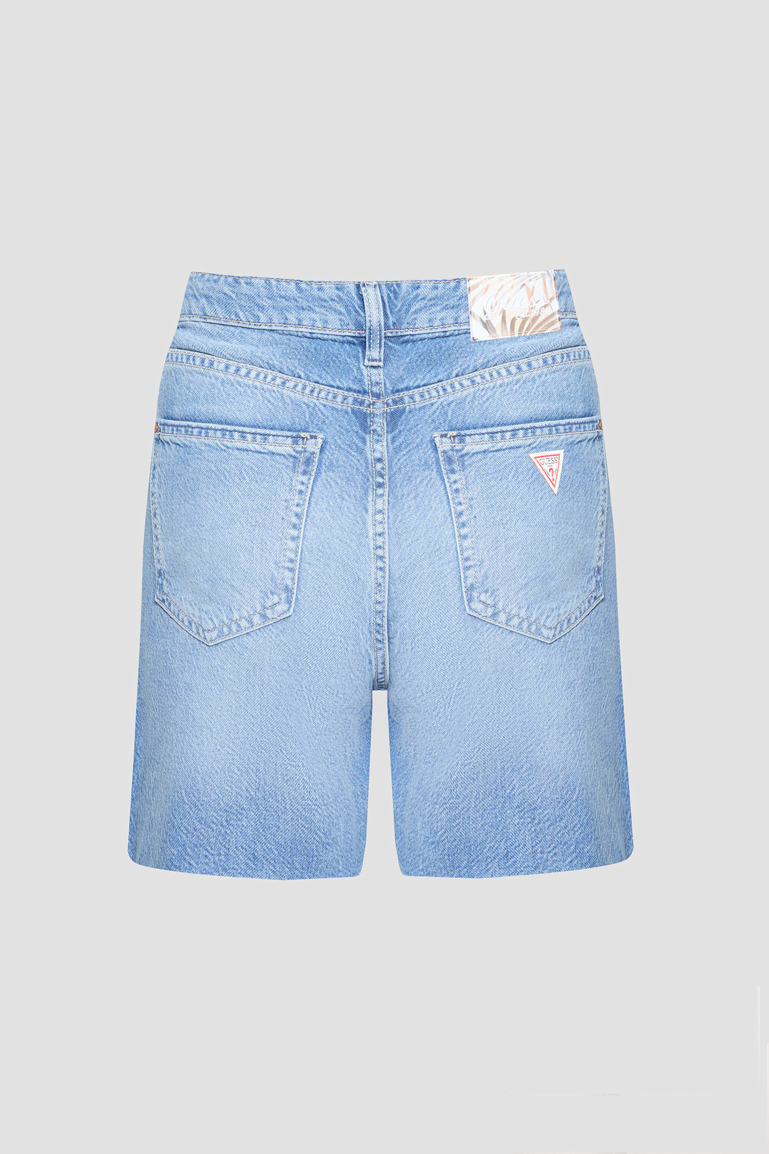 Жіночі блакитні джинсові шорти Guess W5GD47.D5B94;F0RM