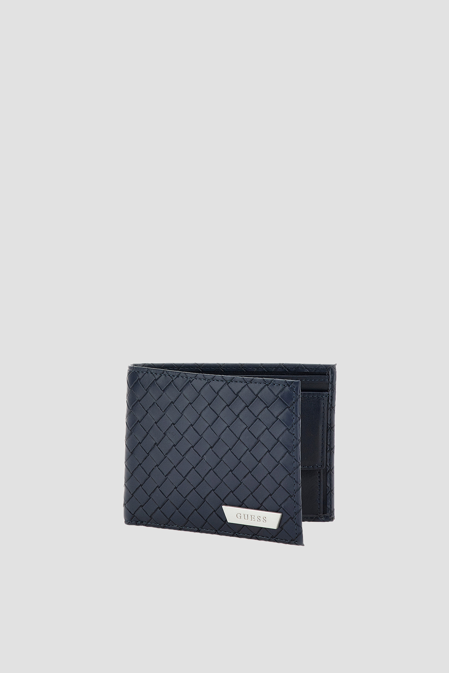 Чоловічий темно-синій гаманець Guess SMRIIN.LEA20;BLU