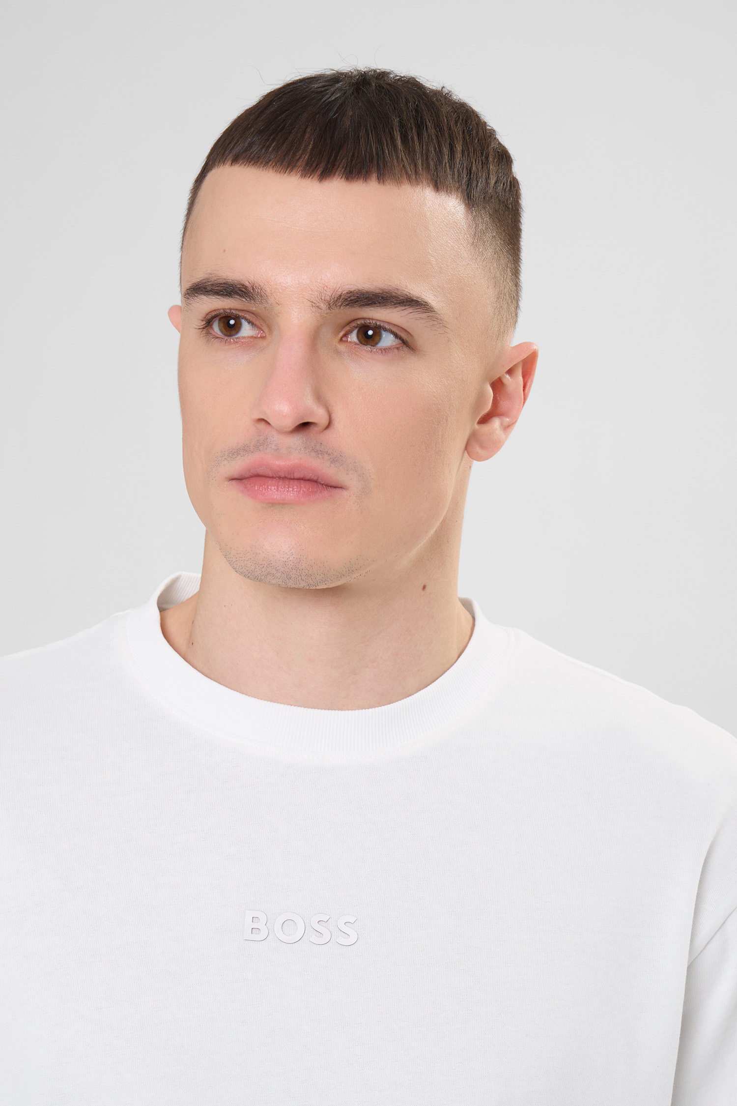 Чоловіча біла футболка BOSS 50519368;100