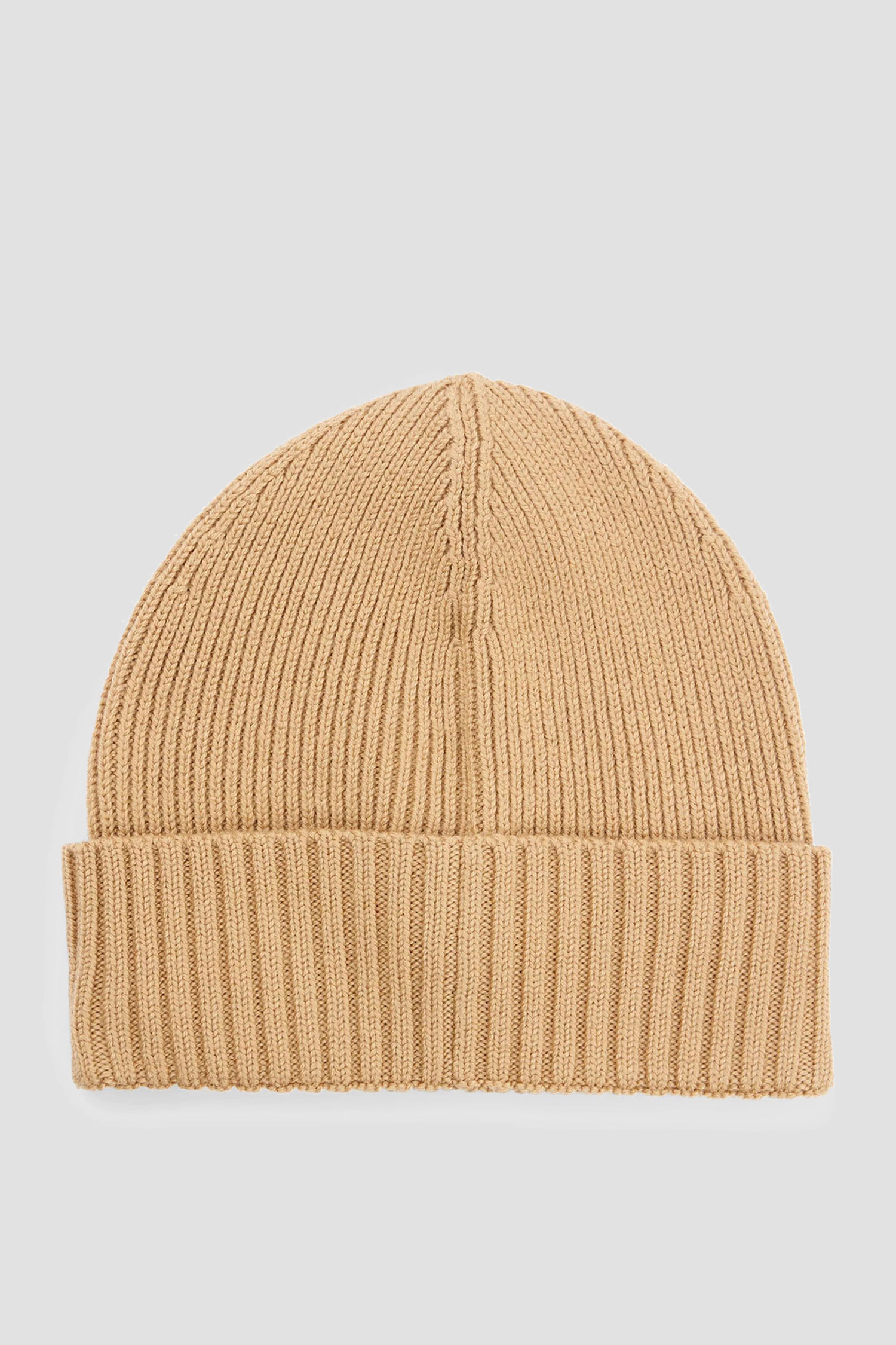 Чоловіча бежева вовняна шапка BOSS 50495306;260