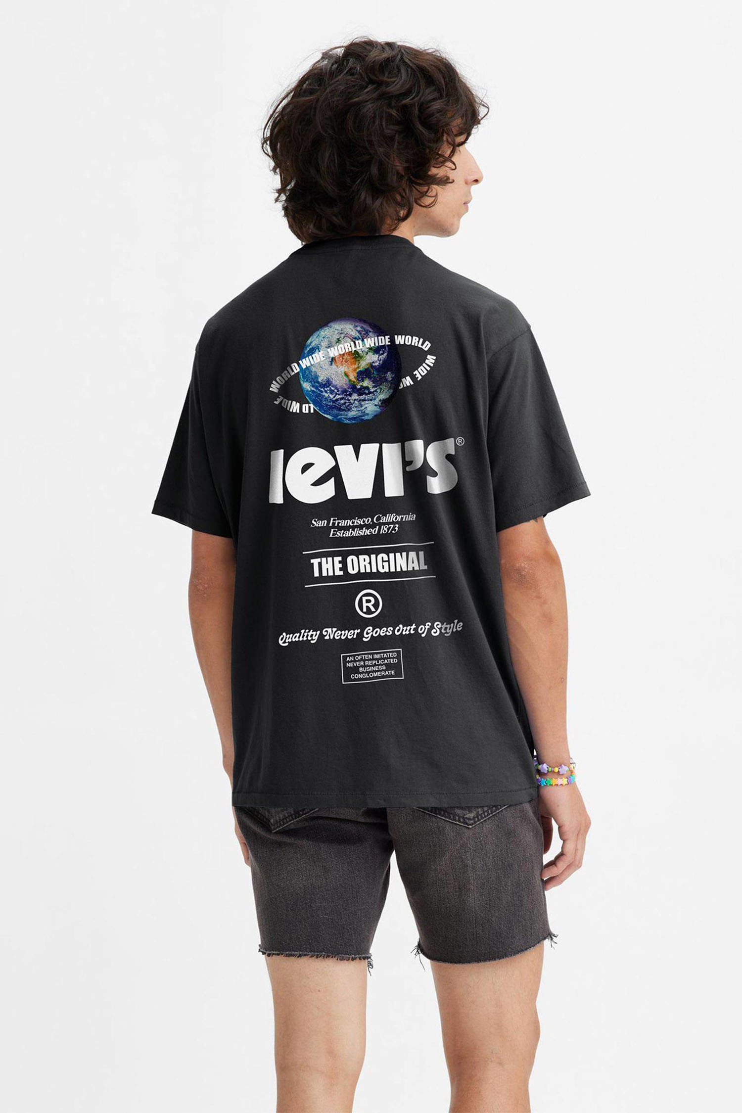 Мужская черная футболка Levi’s® 87373;0048 — Ultrashop