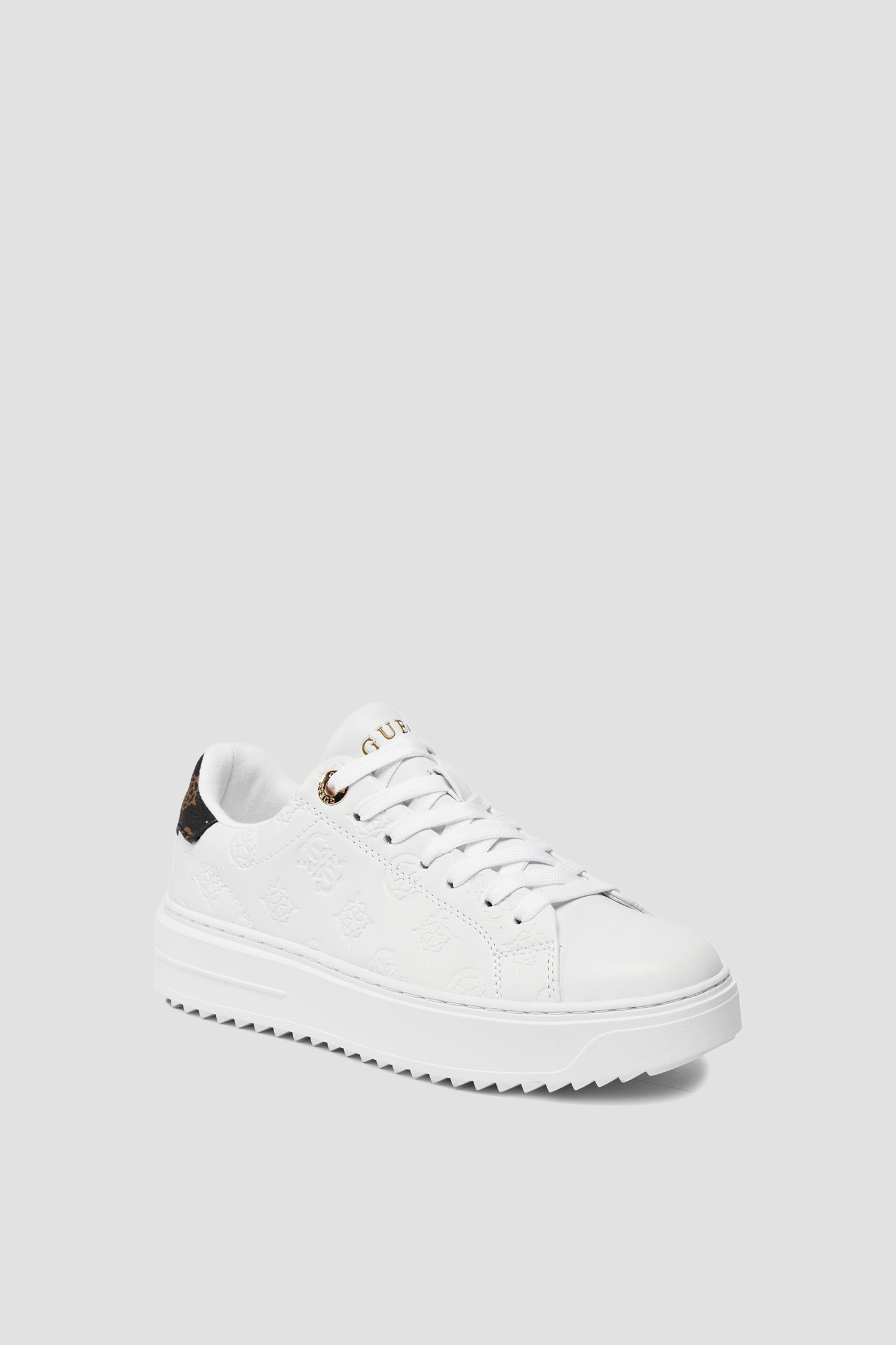 Женские белые сникерсы Guess FLPDS4.FAL12;WHITE