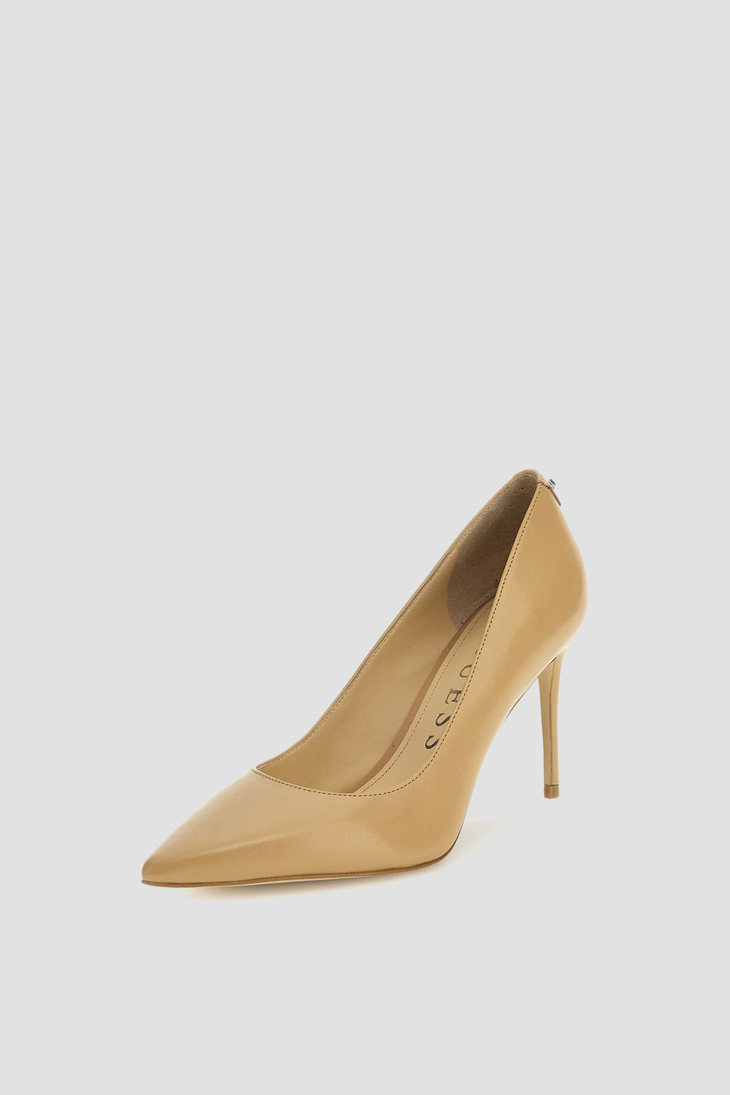 Женские бежевые кожаные лодочки Guess FLPRC7.LEA03;SAND