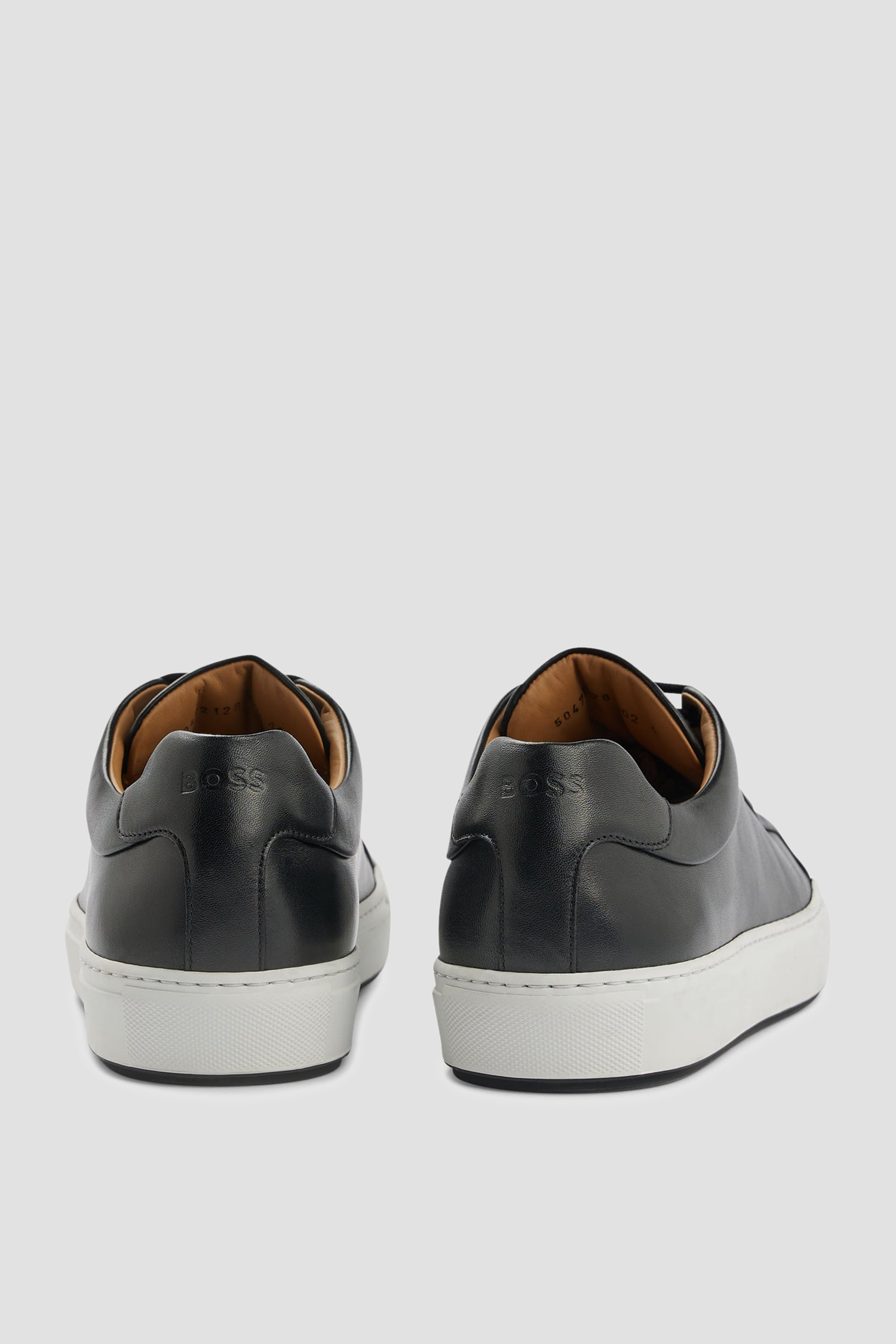 Чоловічі чорні шкіряні снікерси BOSS 50472128;002