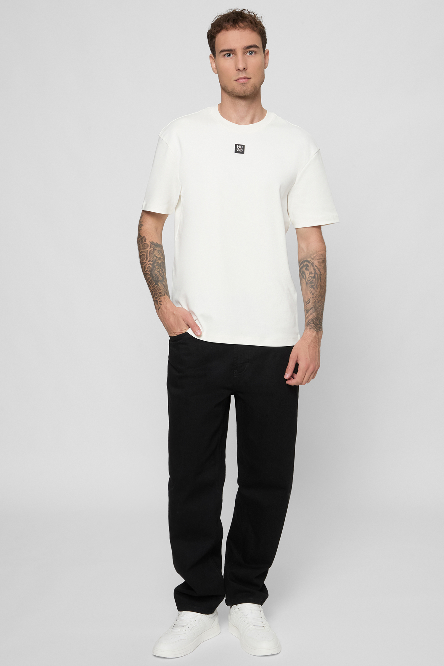Чоловіча біла футболка HUGO 50505201;103