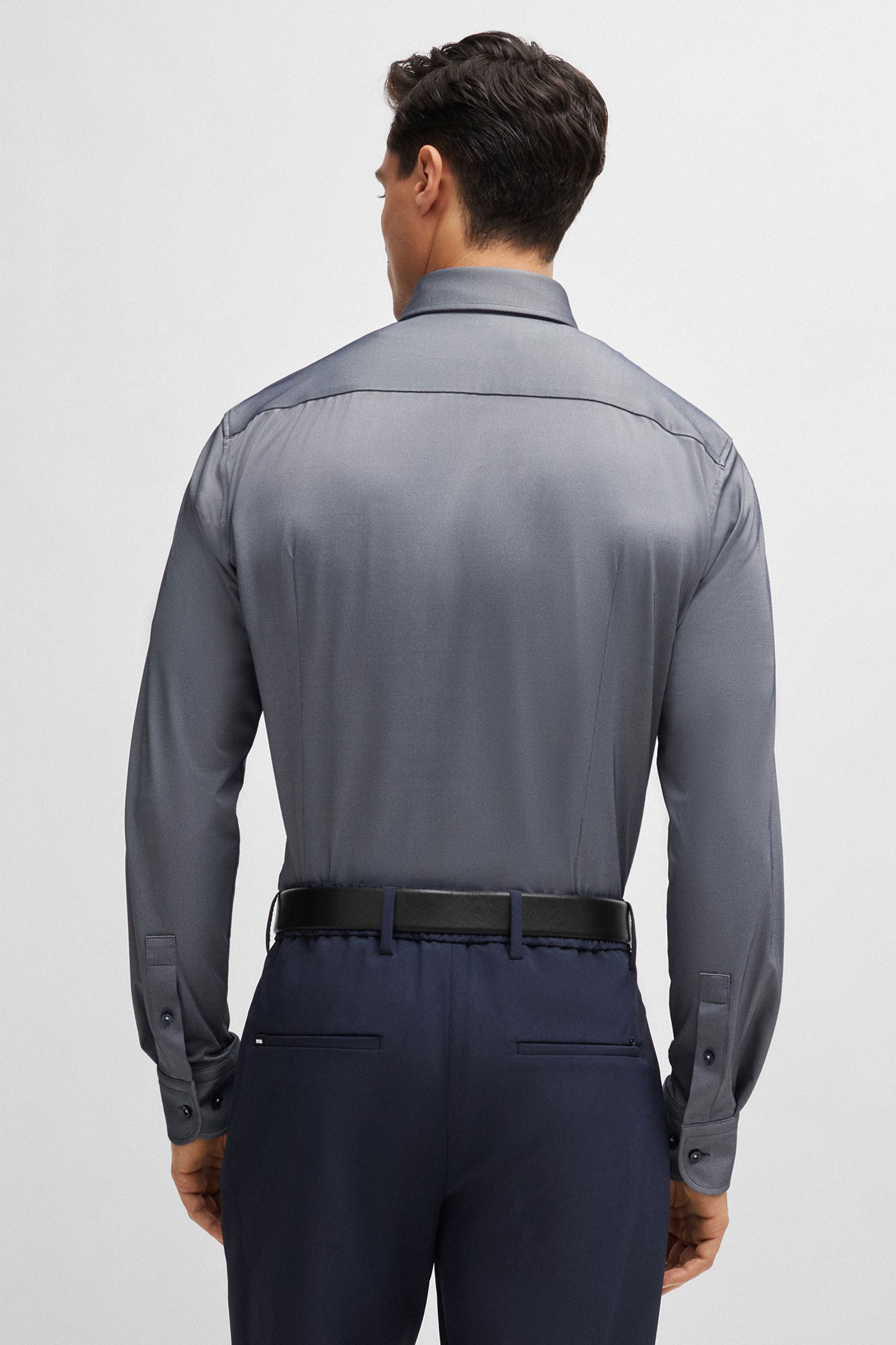 Мужская серая рубашка BOSS 50503533;475