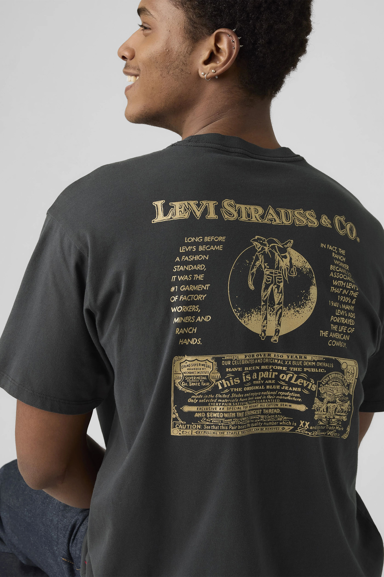 Чоловіча темно-сіра футболка Levi’s® 87373;0362