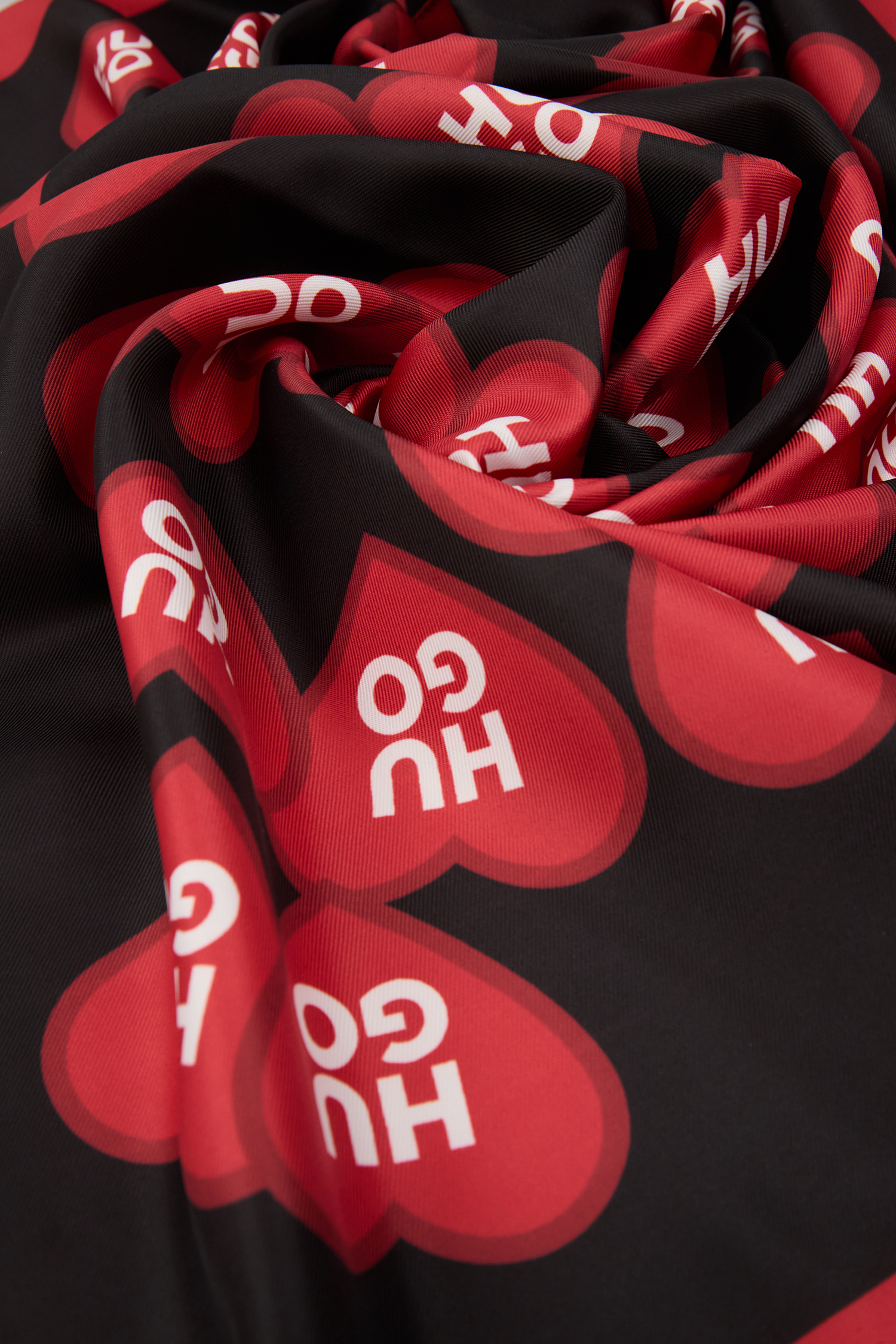 Жіноча чорна хустка HUGO 50535470;005