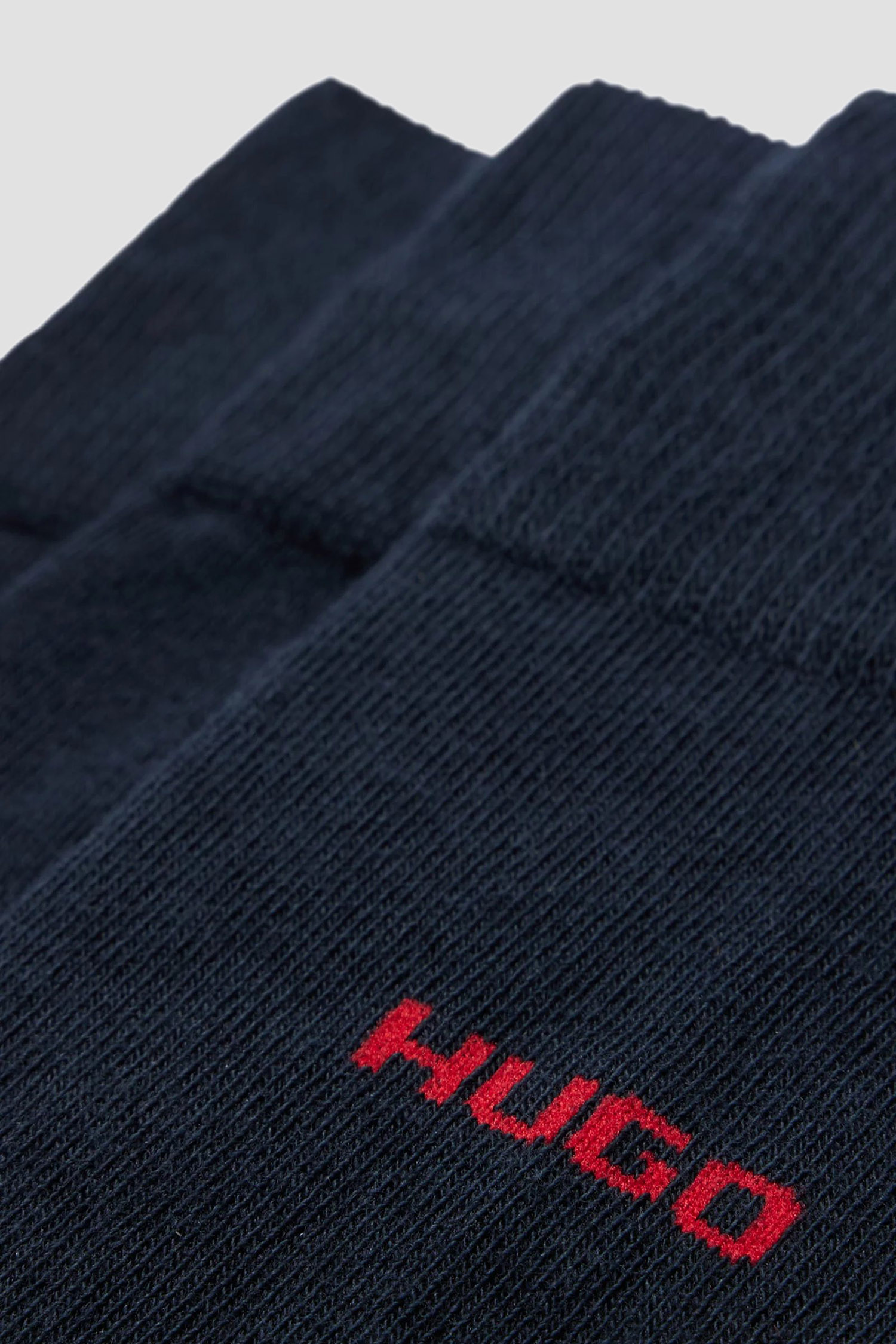 Мужские темно-синие носки (3 пары) HUGO 50493253;401