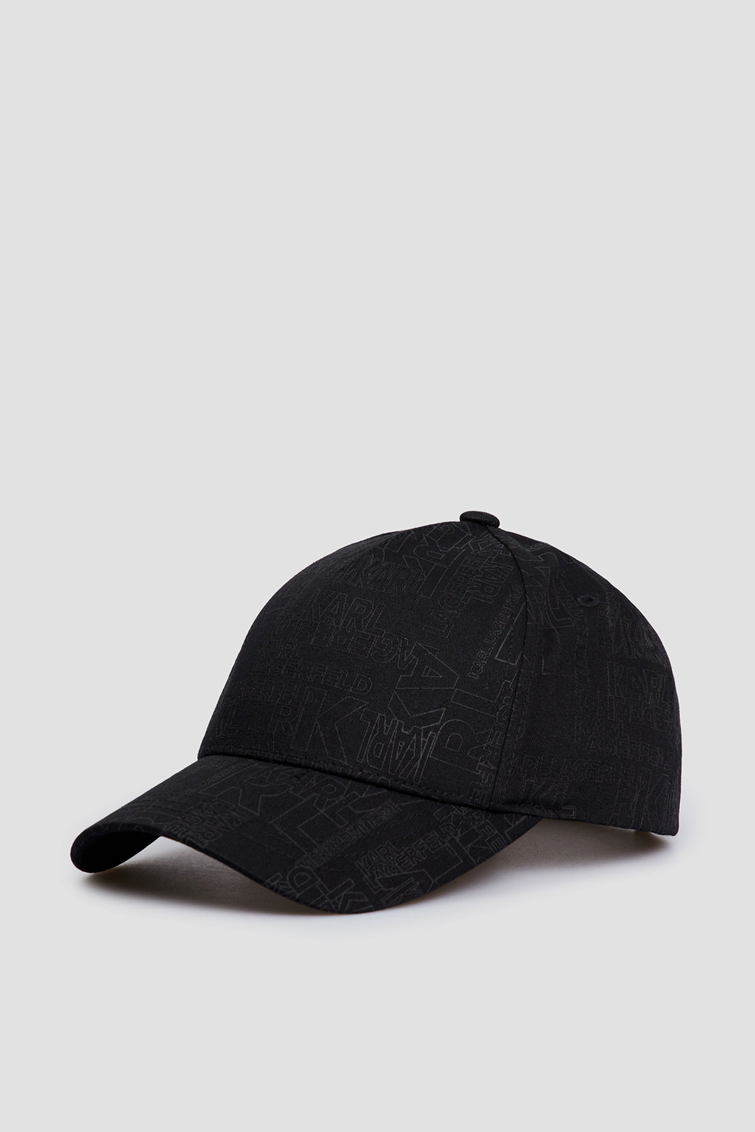 Чоловіча чорна кепка з візерунком Karl Lagerfeld 541123.805611;990