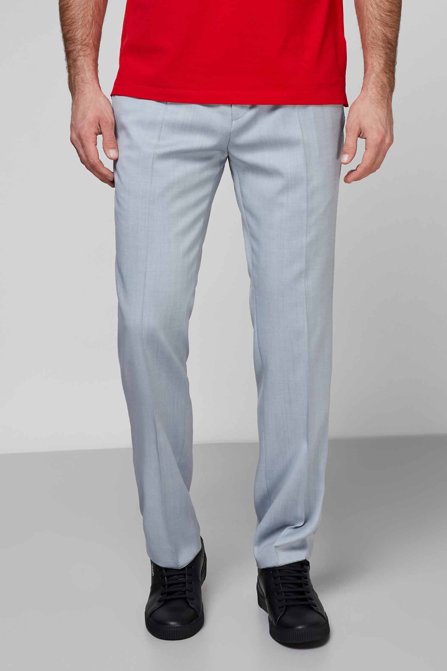 Чоловічі сірі вовняні брюки HUGO 50451022;428