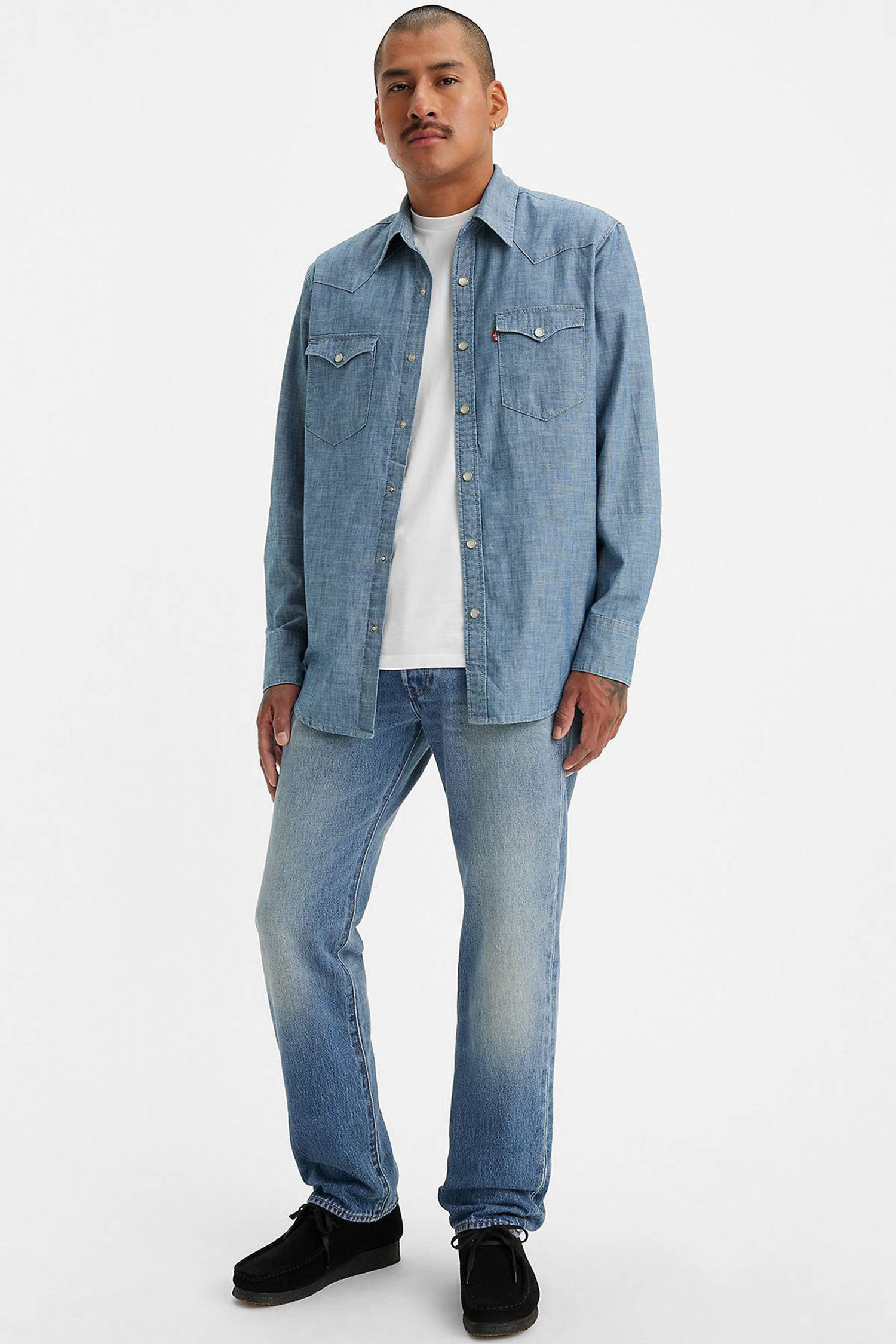Чоловічі сині джинси 501® Straight Levi’s® 00501;3498