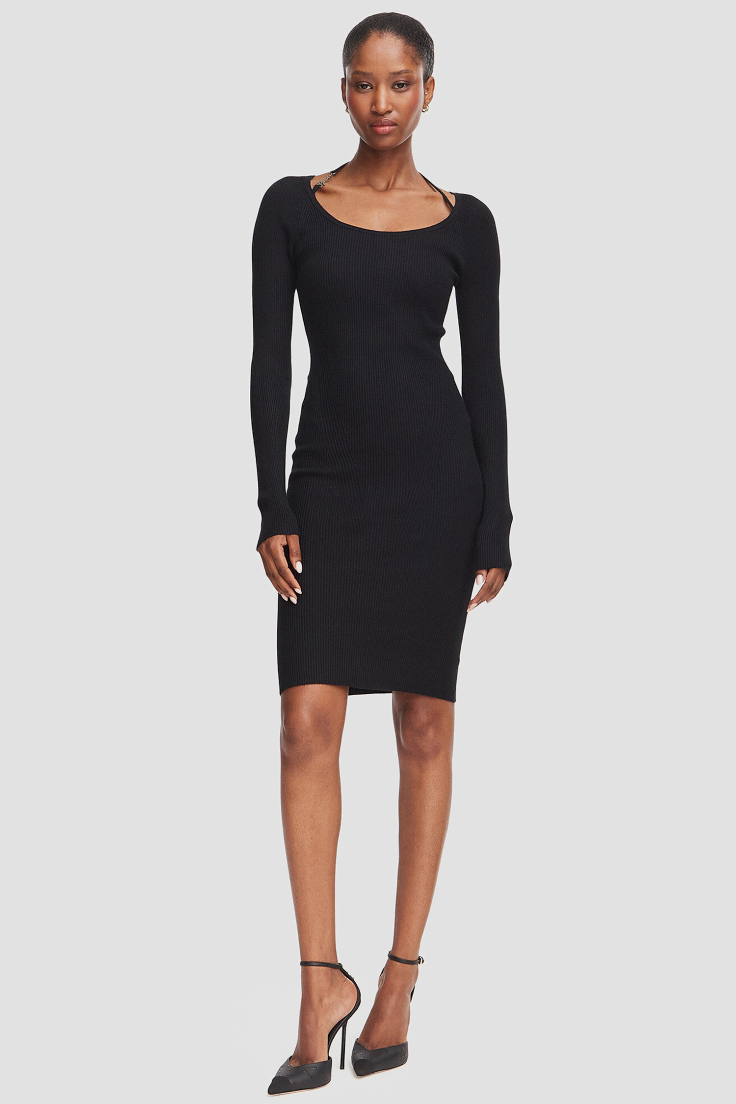 Женское черное платье Guess W6YK33.Z0968;JBLK