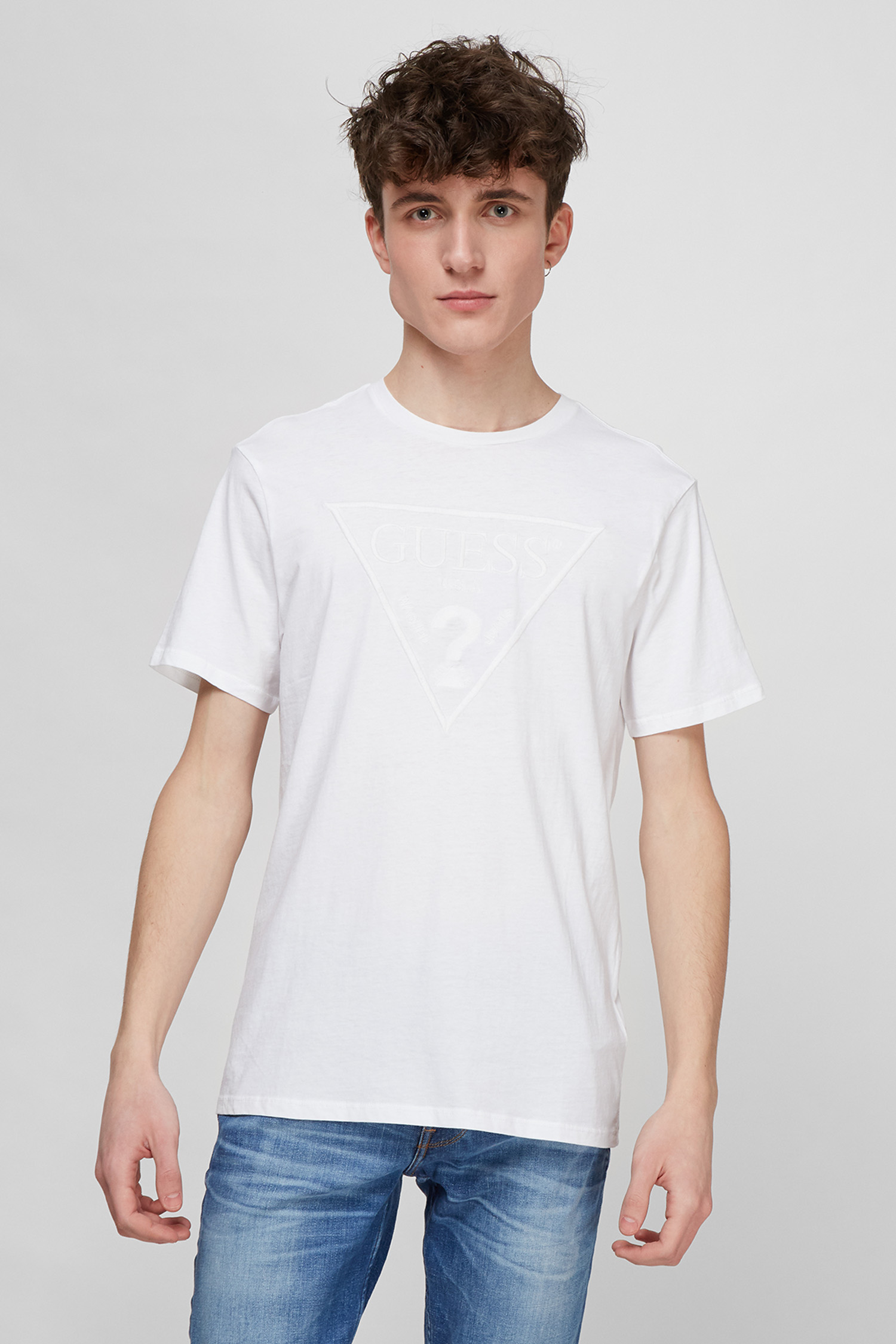 Мужская белая футболка Guess M0BI1J.R9YK0;G011