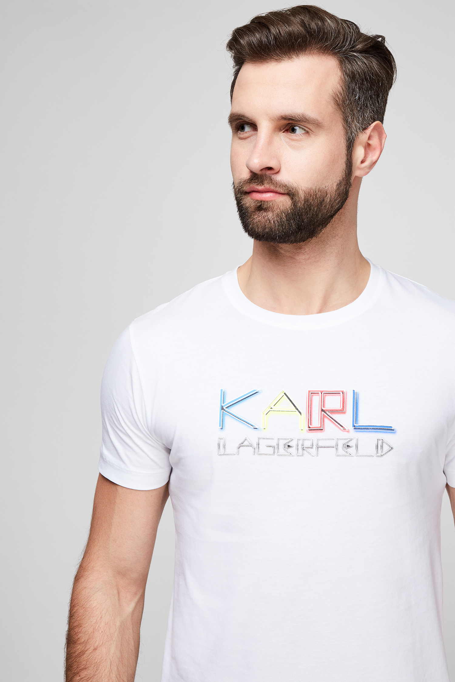 Мужская белая футболка Karl Lagerfeld 511240.755062;10
