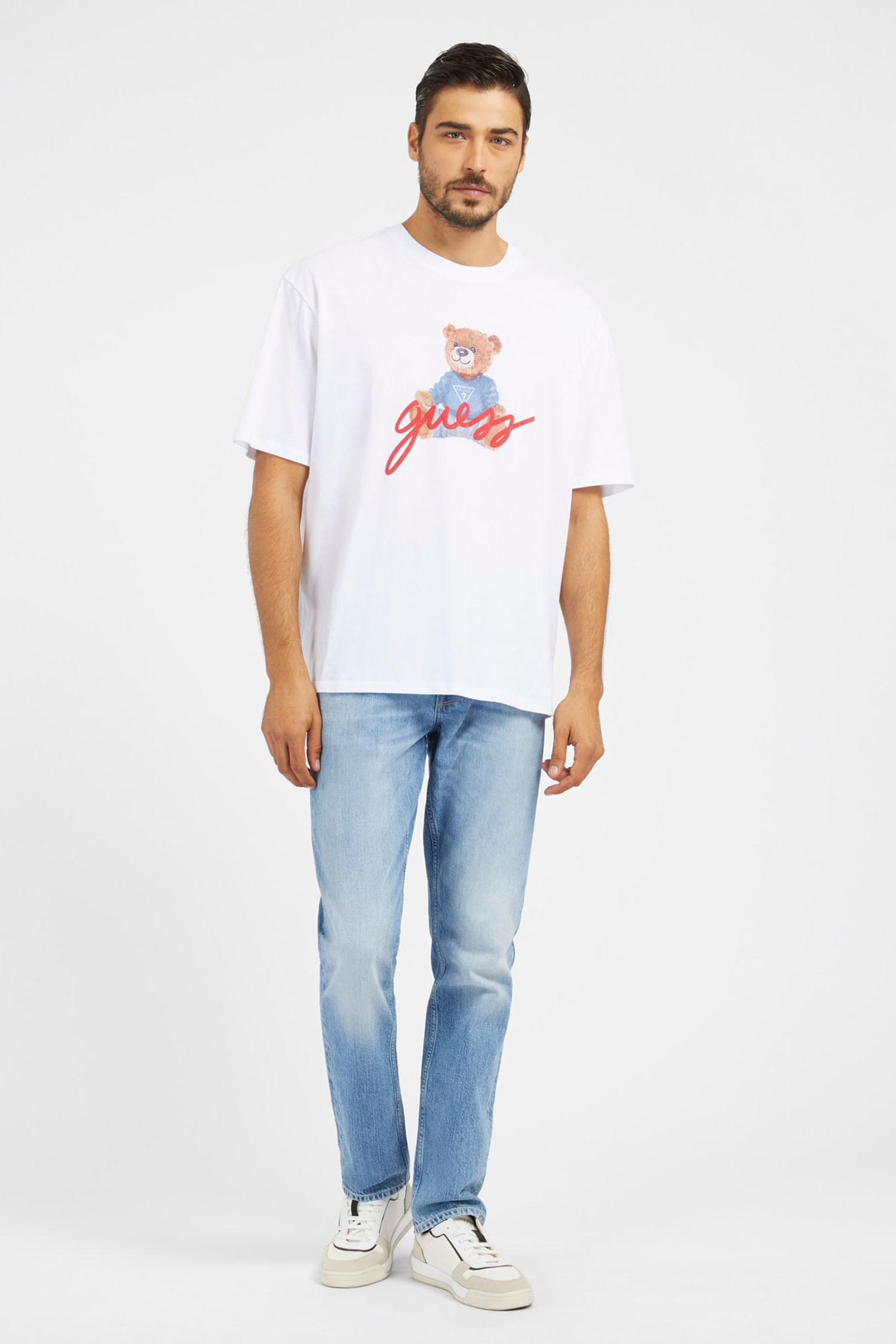 Мужские голубые джинсы Guess M4RAS2.D58M3;R8TE