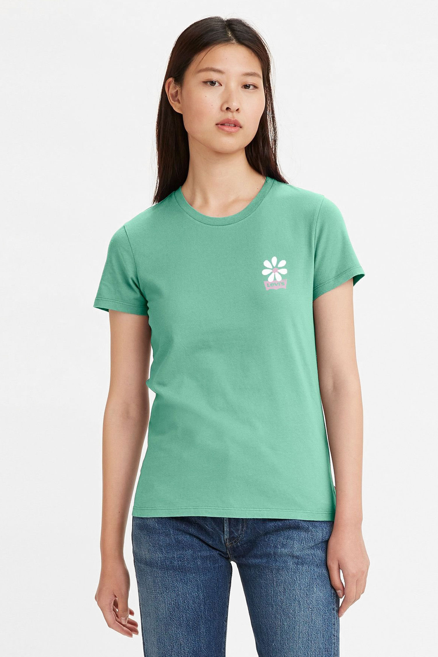 Женская зеленая футболка Levi’s® 17369;2518