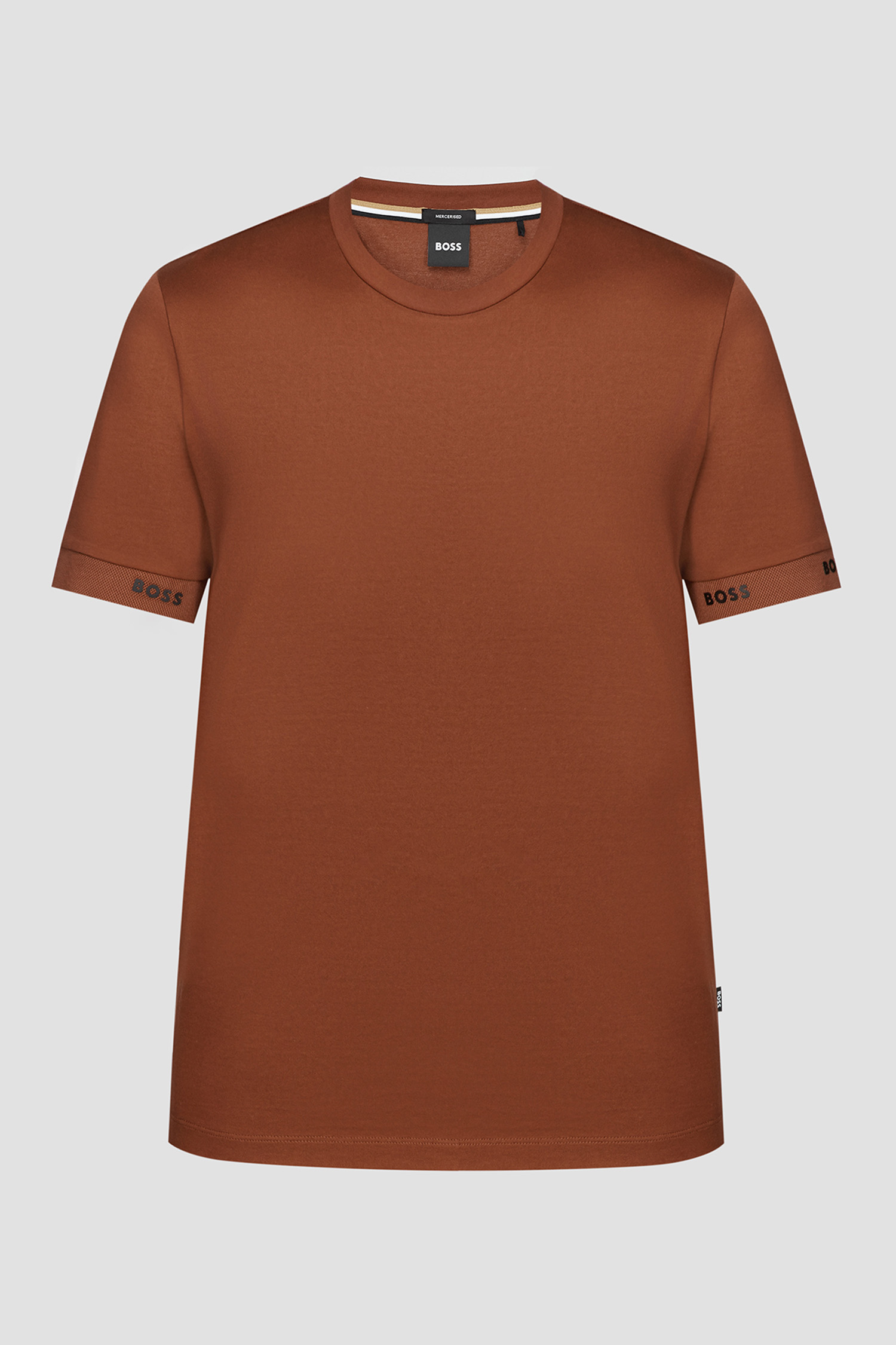 Мужская коричневая футболка BOSS 50483132;211