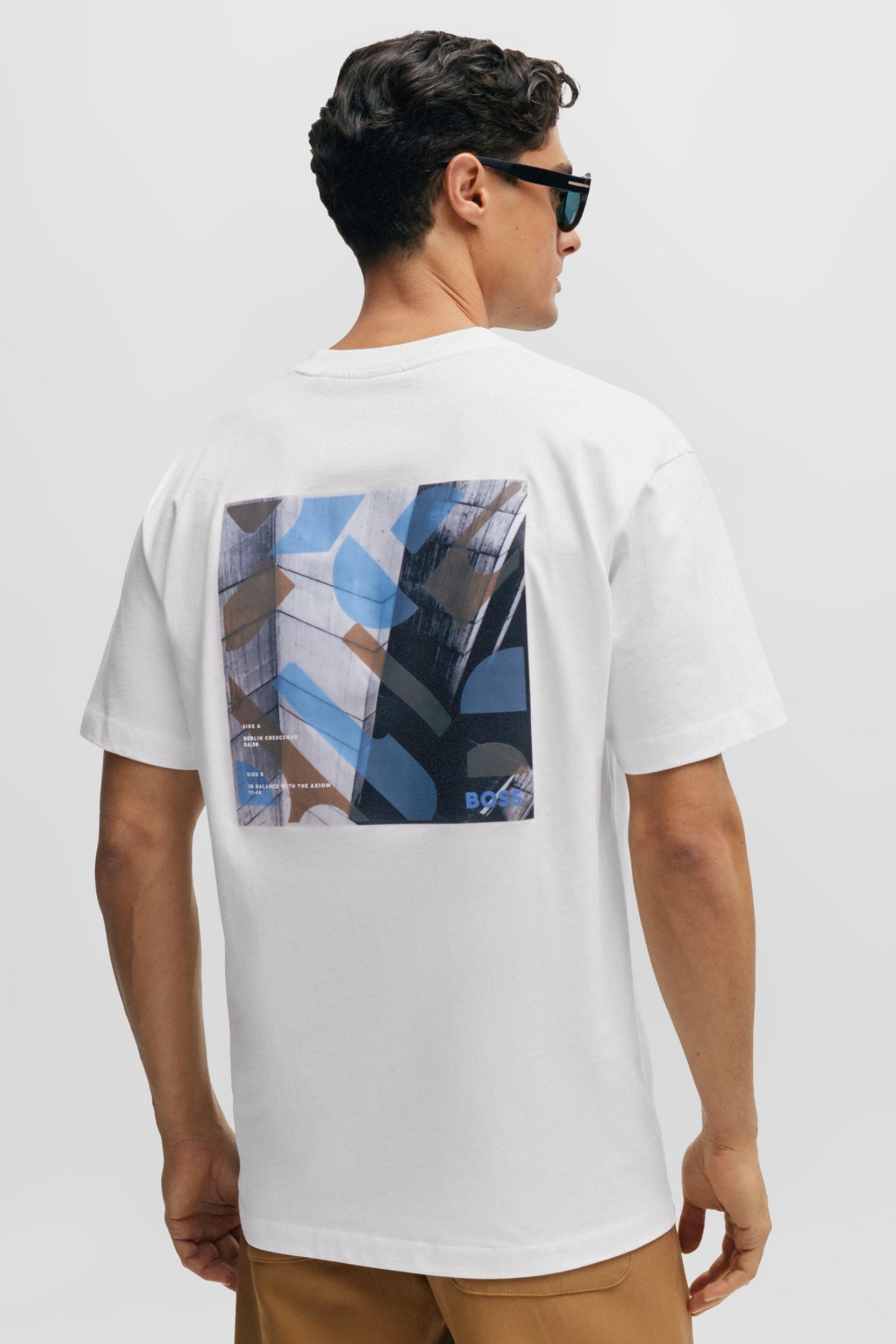 Мужская белая футболка BOSS 50505769;100
