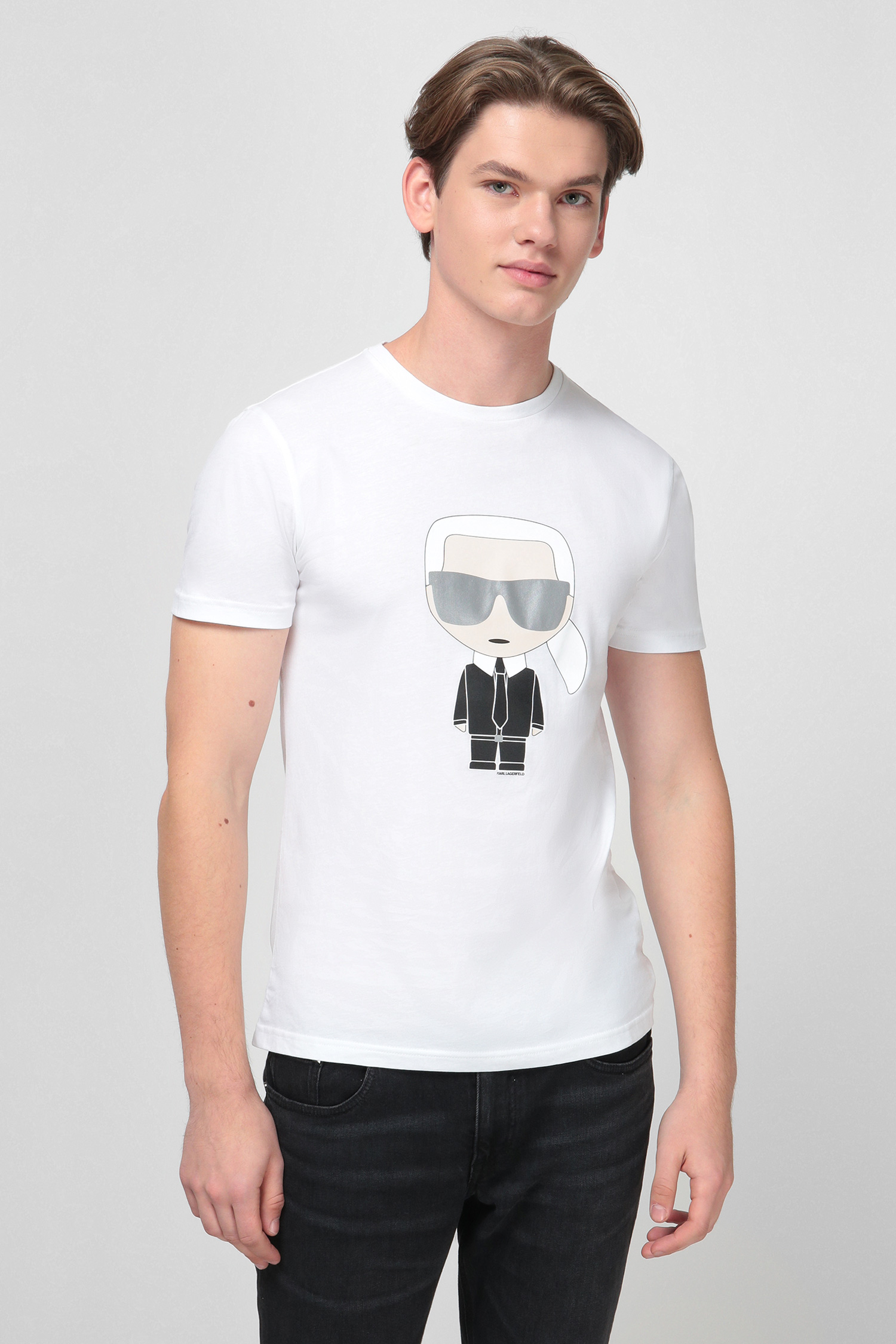 Біла футболка для хлопців Karl Lagerfeld 501251.755061;10