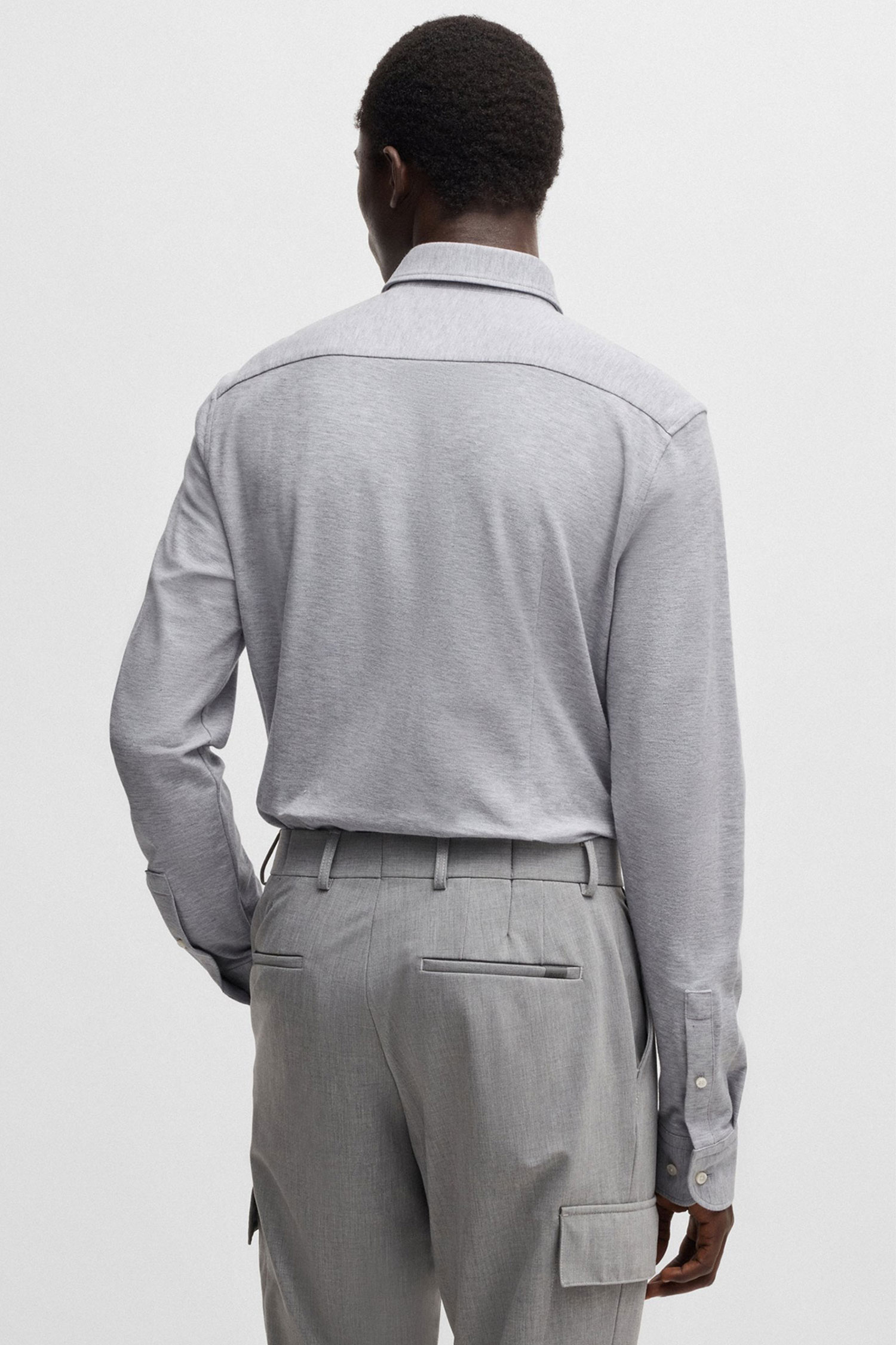 Чоловіча сіра сорочка BOSS 50527675;050