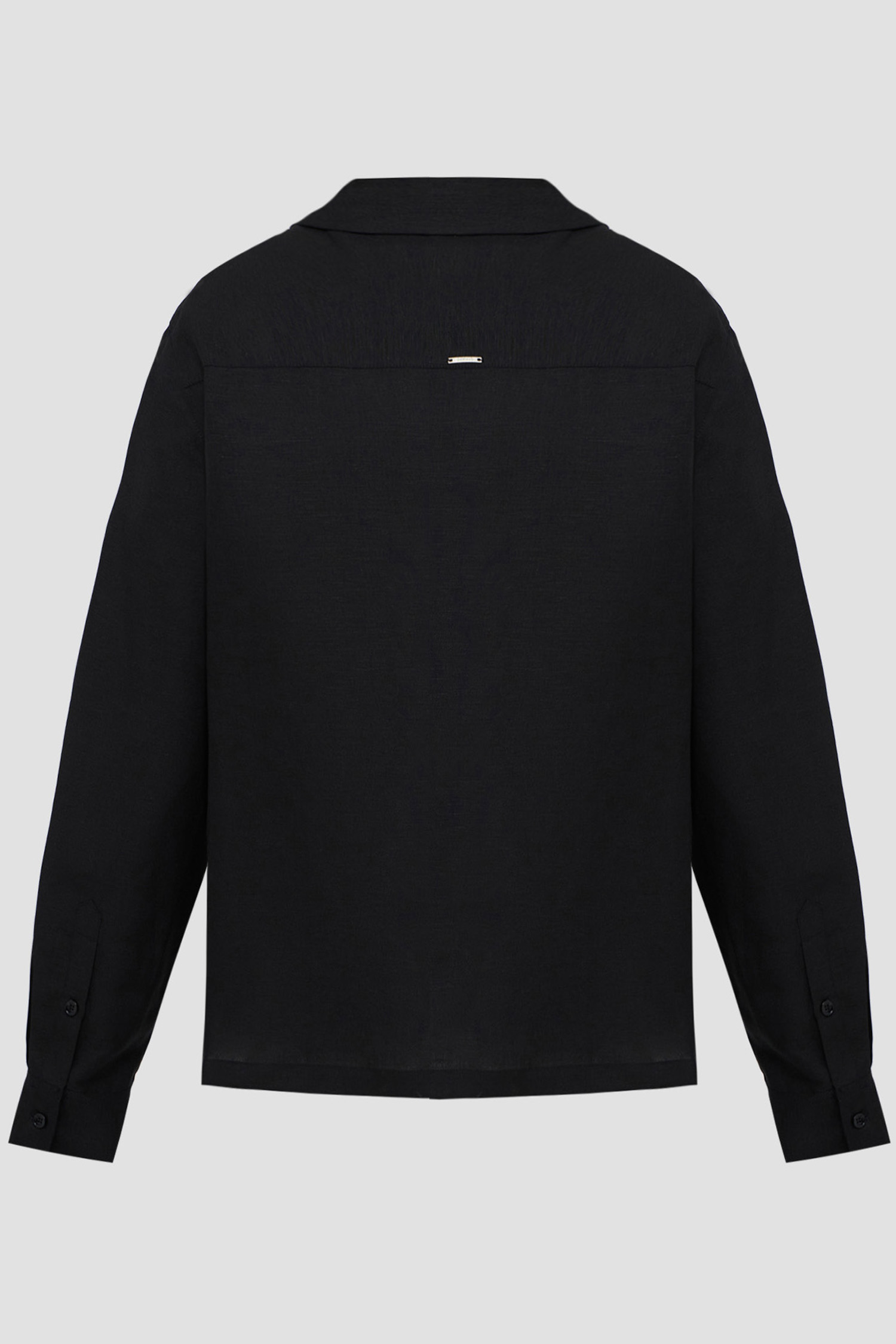 Чоловіча чорна лляна сорочка Antony Morato MMSL00795.FA900135;9000