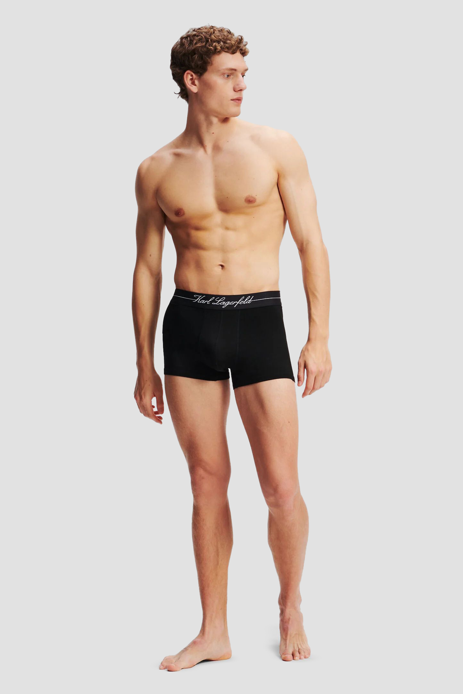 Мужские черные боксеры (3 шт) Karl Lagerfeld A1M47089;999