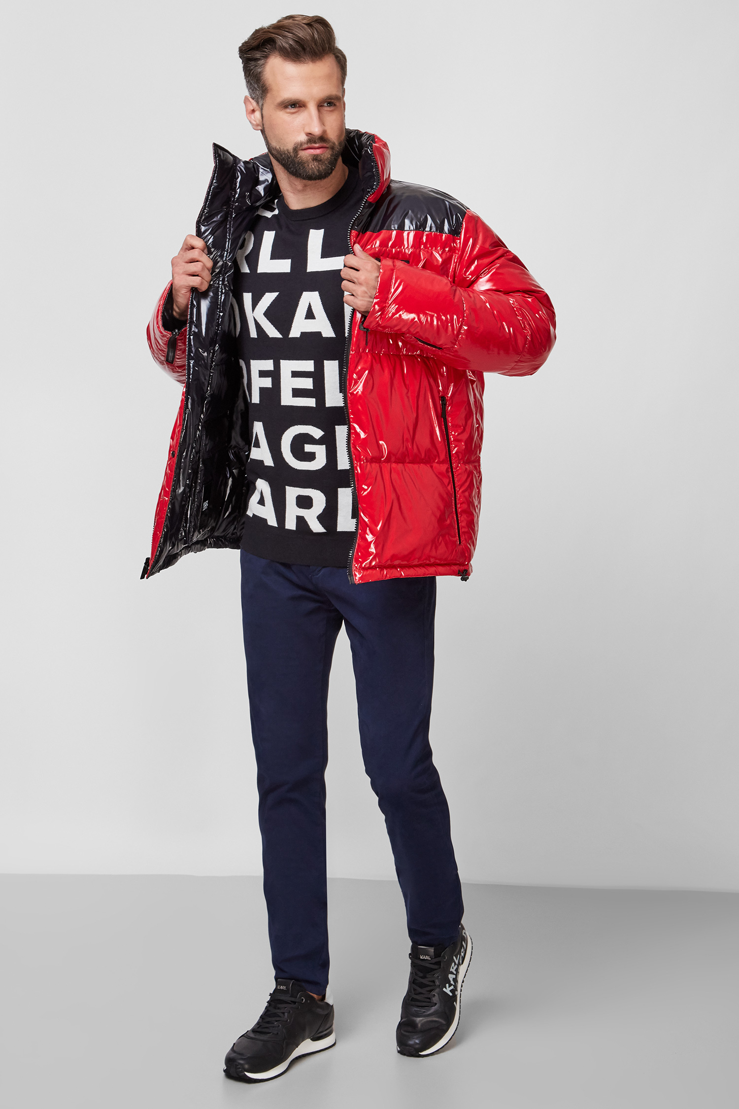 Мужской двусторонний пуховик Karl Lagerfeld 512512.505007;330 — Ultrashop